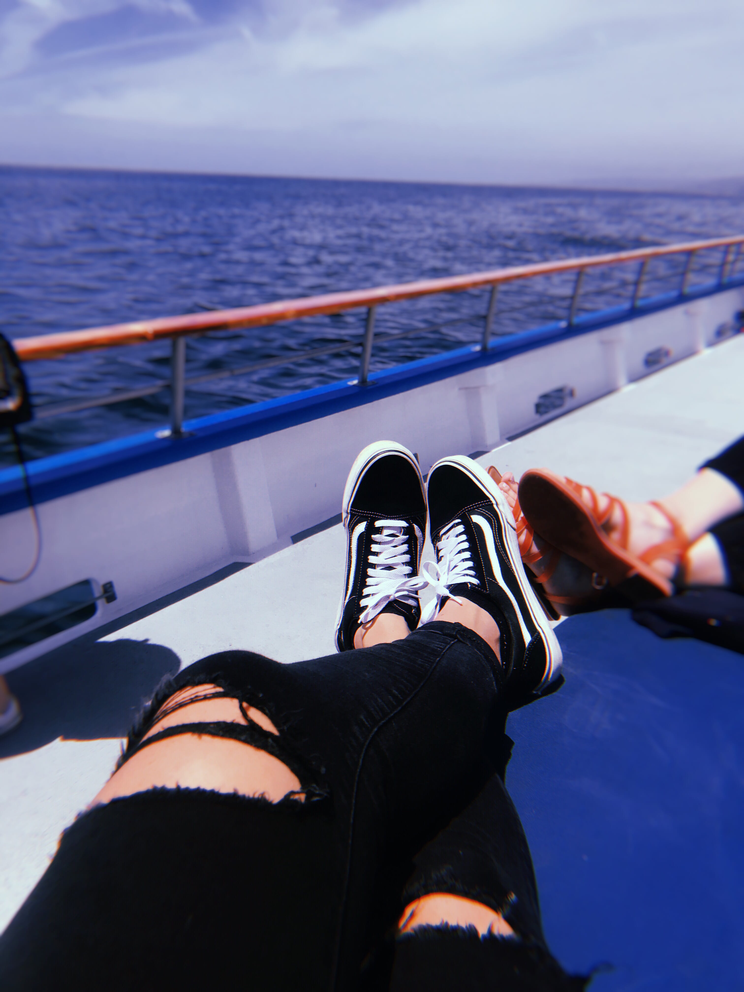 boat, summer ride, united states, cruise, horizon over water, day, open water, railing, old, dana wharf sportfishing and whale watching, black, explore, Phone HD Wallpaper