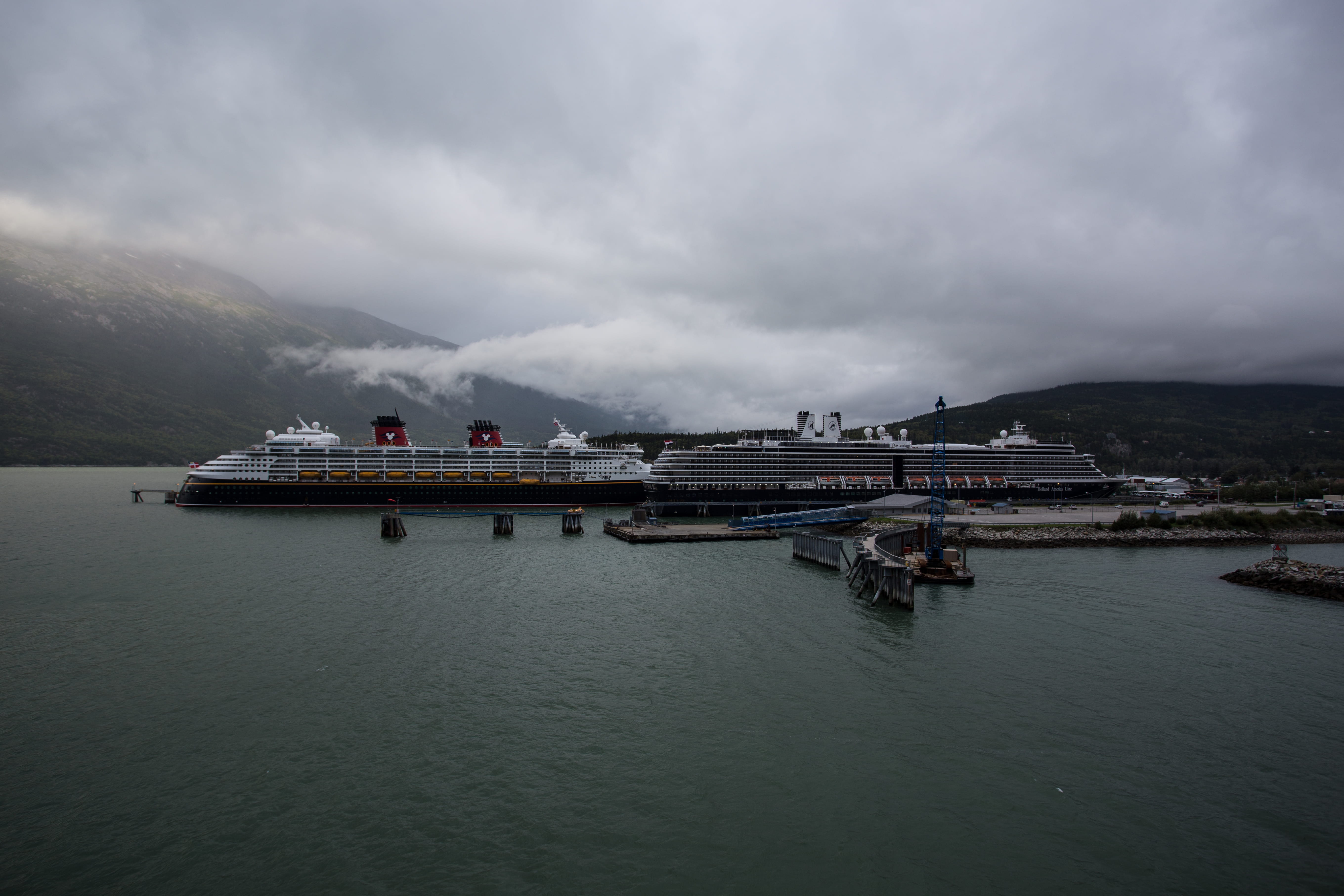 no people, nature, skagway, ship, passenger craft, cruse ship, architecture, waterfront, mode of transportation, outdoors, transportation, nautical vessel, HD Wallpaper