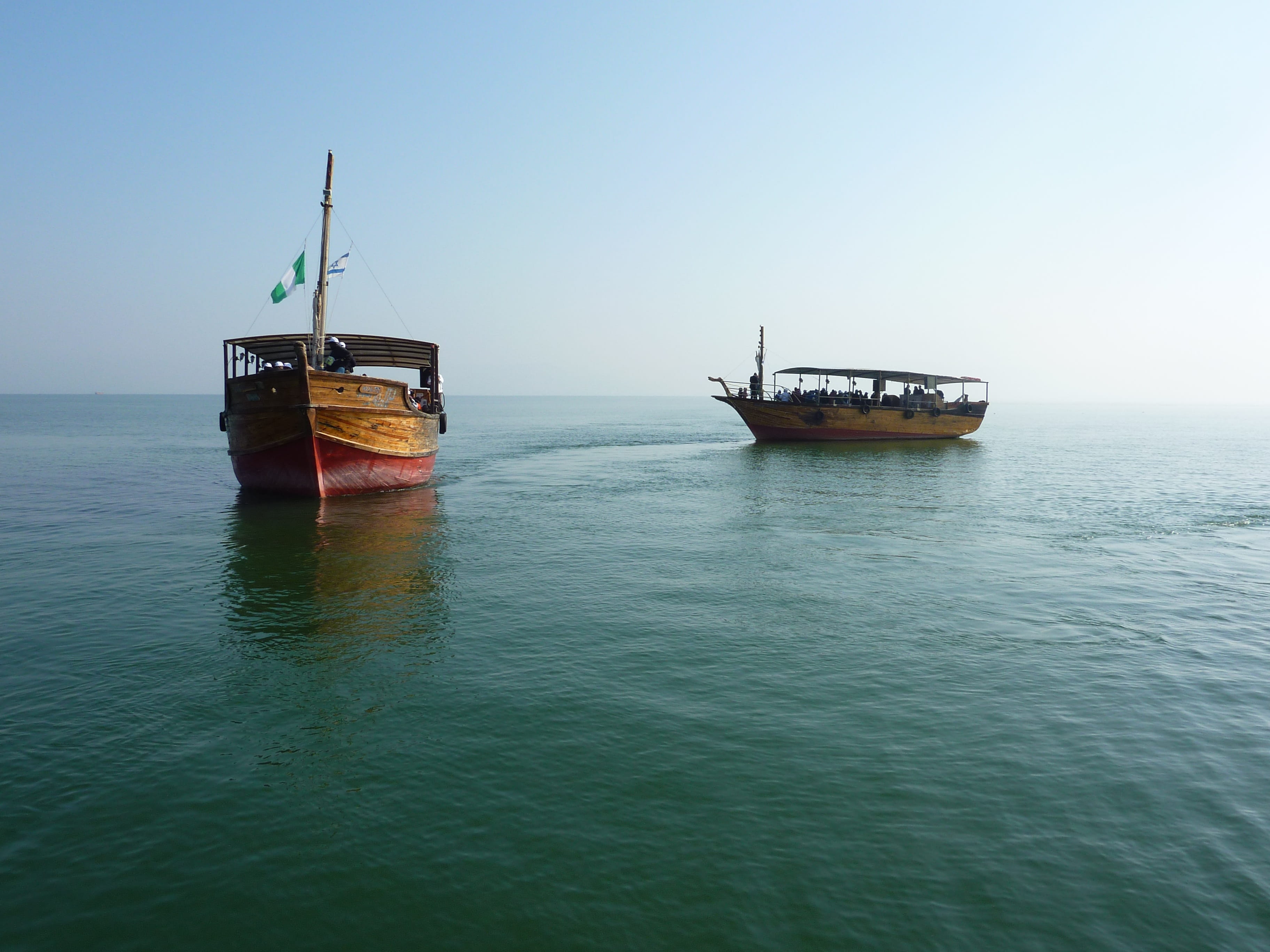 travel, sky, tranquil scene, horizon over water, scenics - nature, sea, sea of galilee, beauty in nature, water, anchored, day, waterfront, transportation, HD Wallpaper