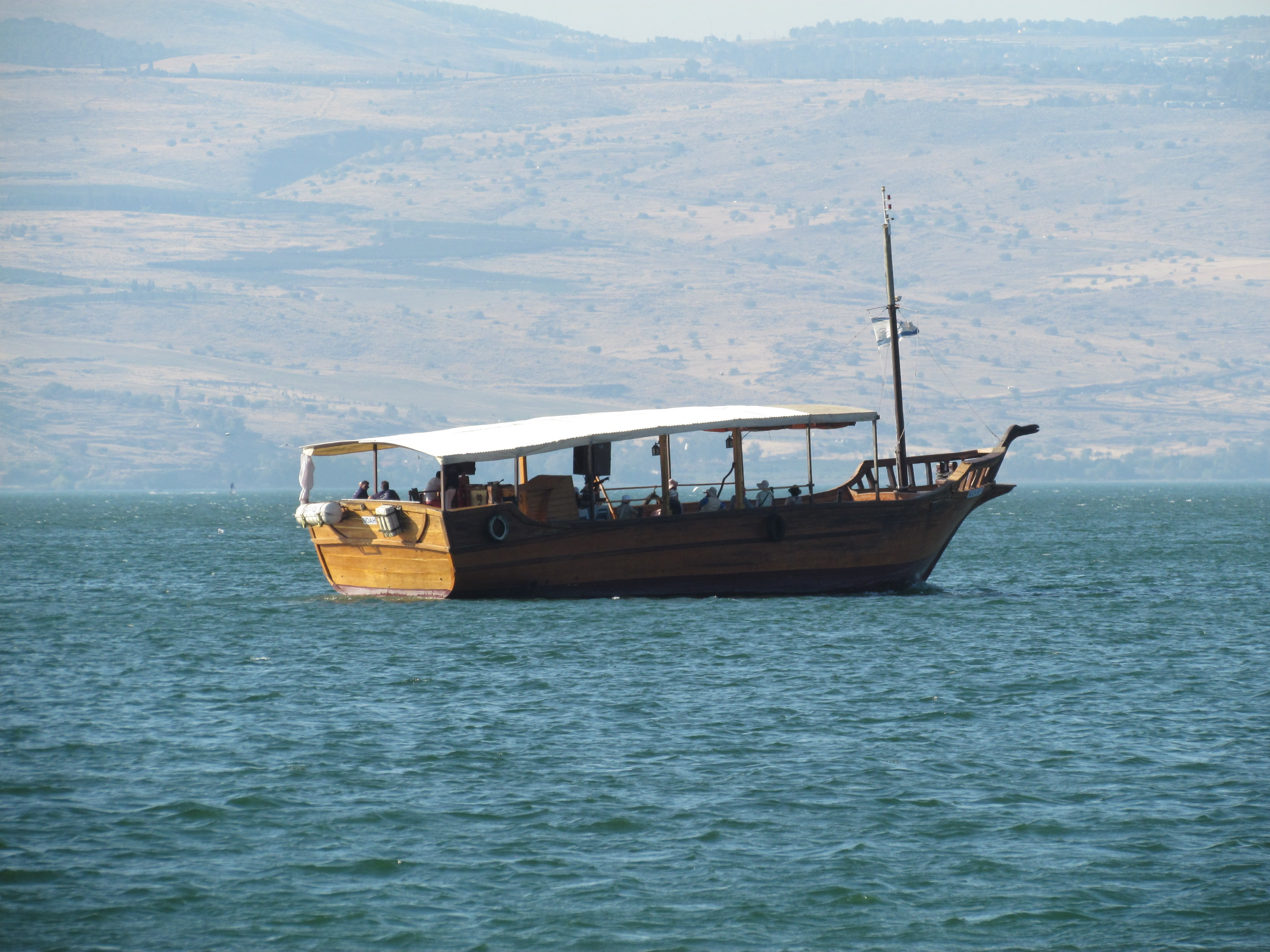 boat, day, wilderness, scenics - nature, tranquility, galilee, sky, israel, waterfront, sea, motion, lake, view, beauty in nature, natural, water, no people, HD Wallpaper