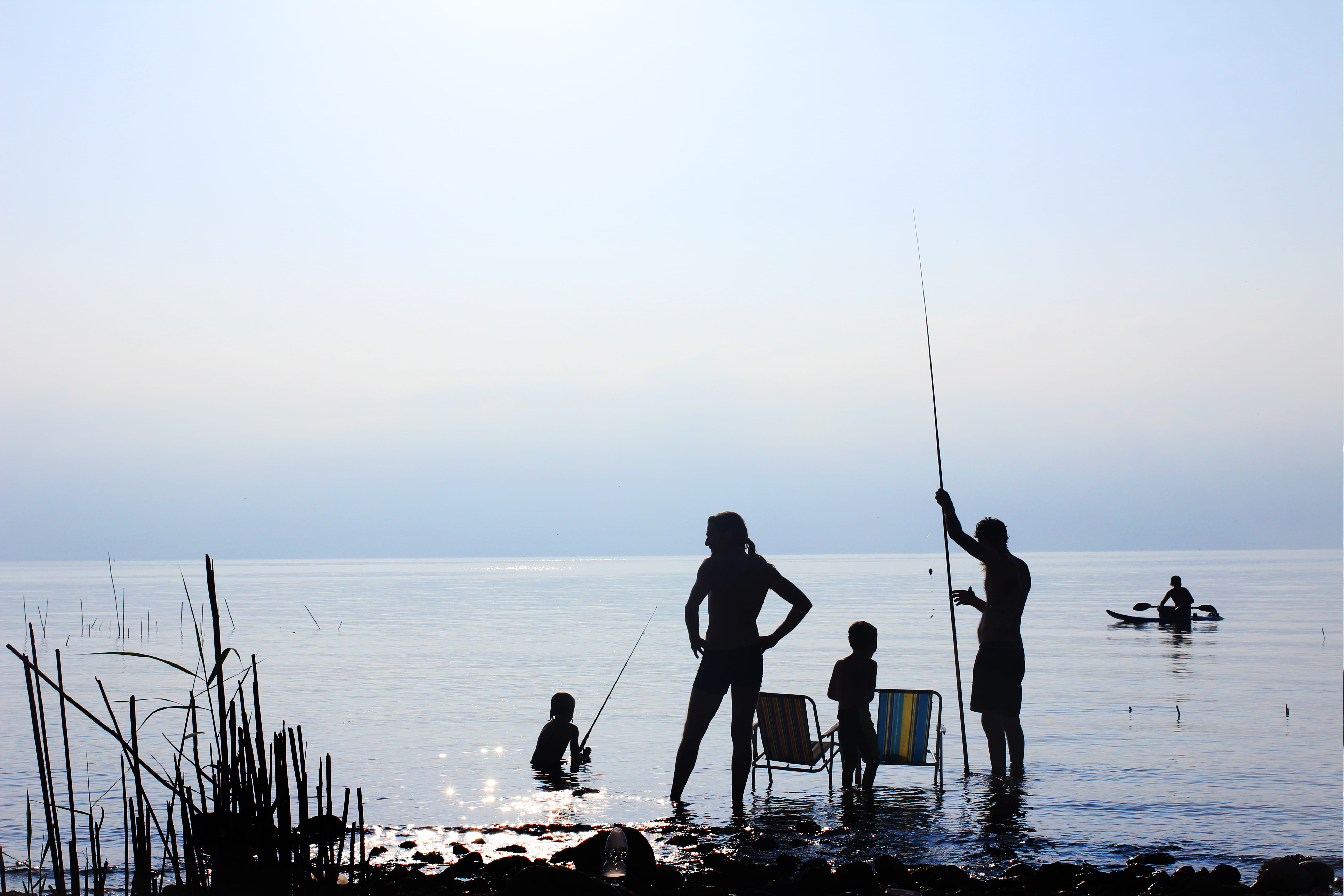 sky, water, children, outdoor, vacation, horizon over water, family, fishing, fisherman, sea of galilee, sea, lifestyles, holiday, kid, vacations, beauty in nature, HD Wallpaper