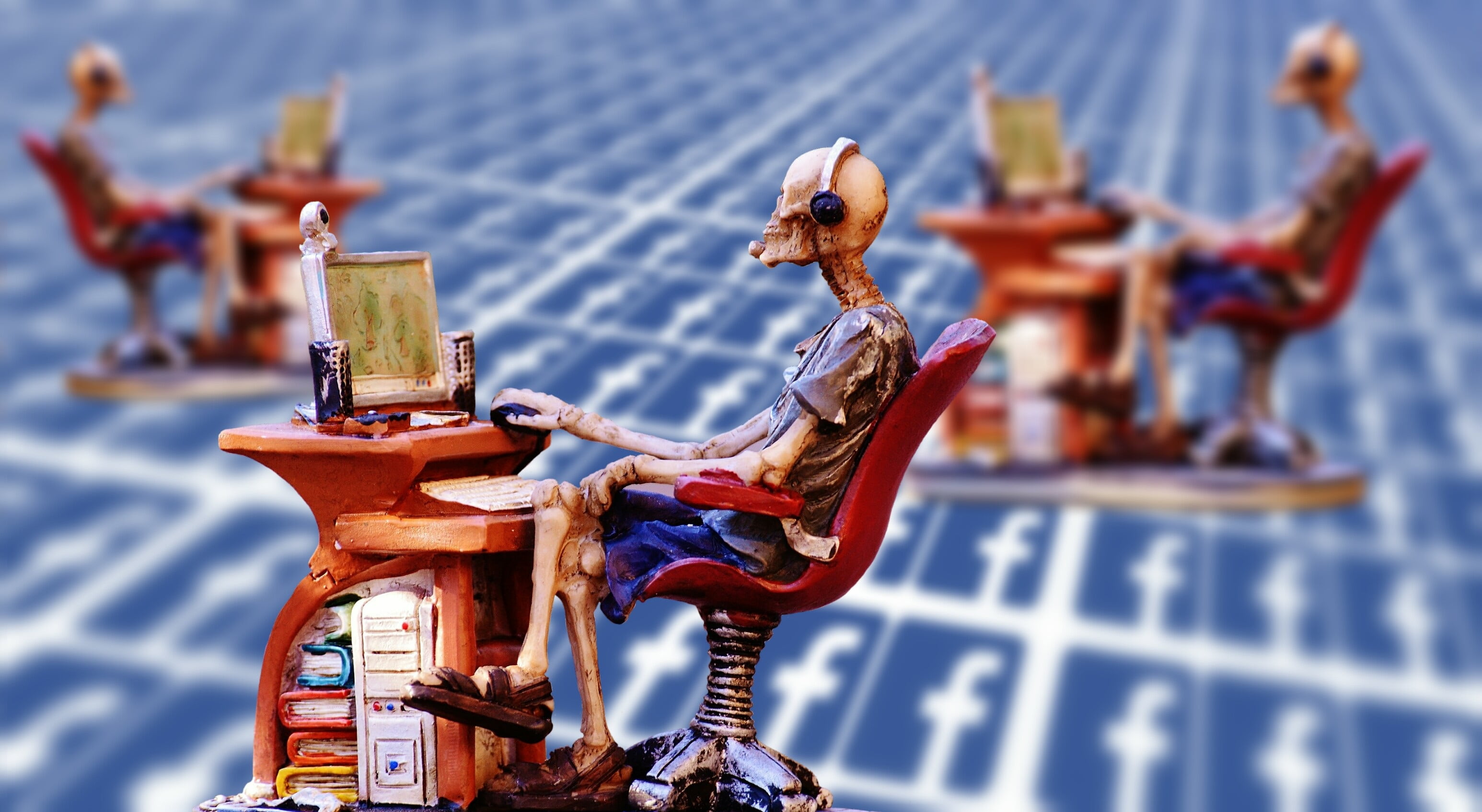 statue, belief, religion, chair, self help, skeleton, social network, nature, www, chat, monitor, entertainment, computer searches, web, worldwide, network, HD Wallpaper