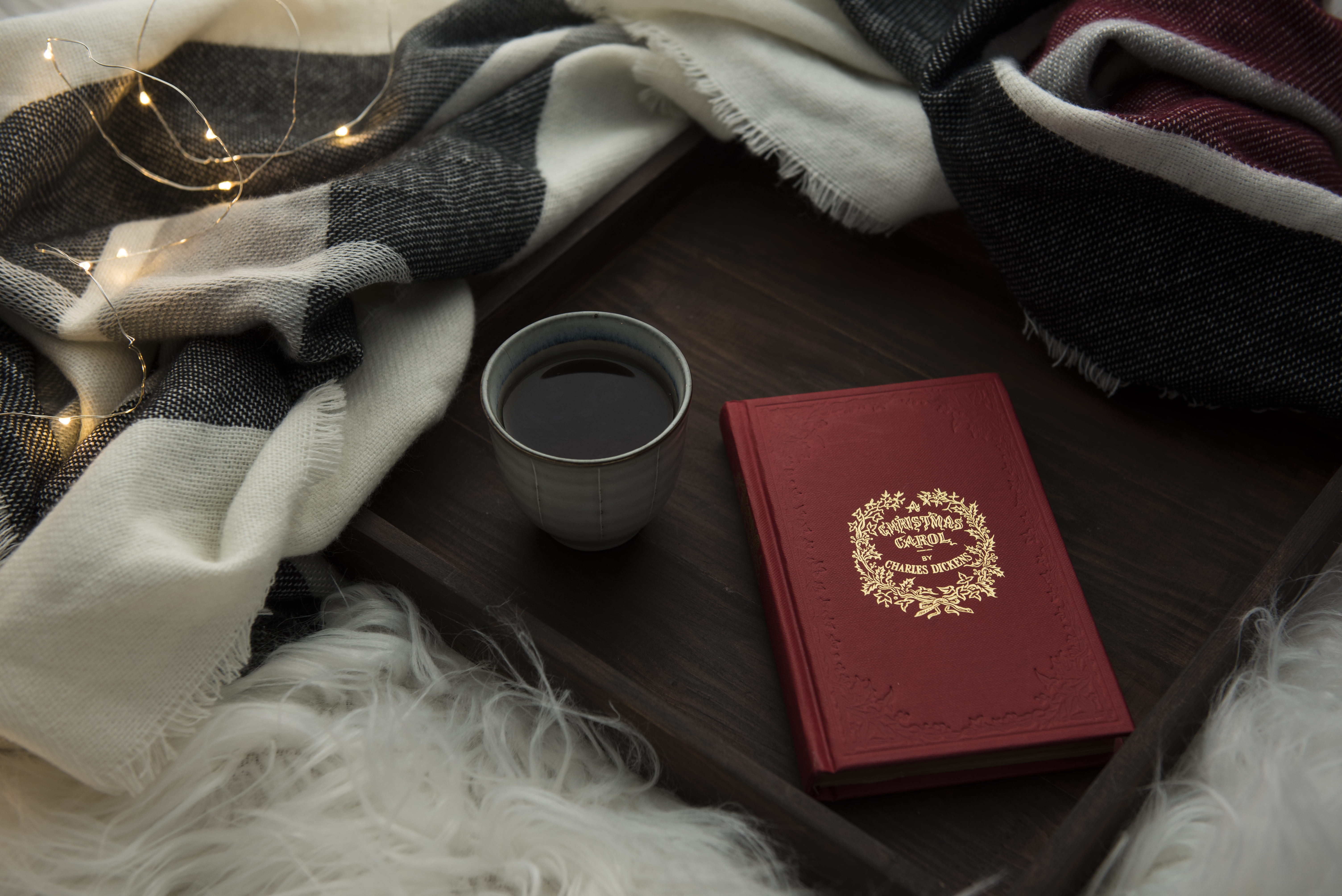 ceramic, white, tea, container, cup, celebration, still life, hot drink, 5K, clothing, wityh, mug, christmas decoration, besides, drink, book, envelope, HD Wallpaper