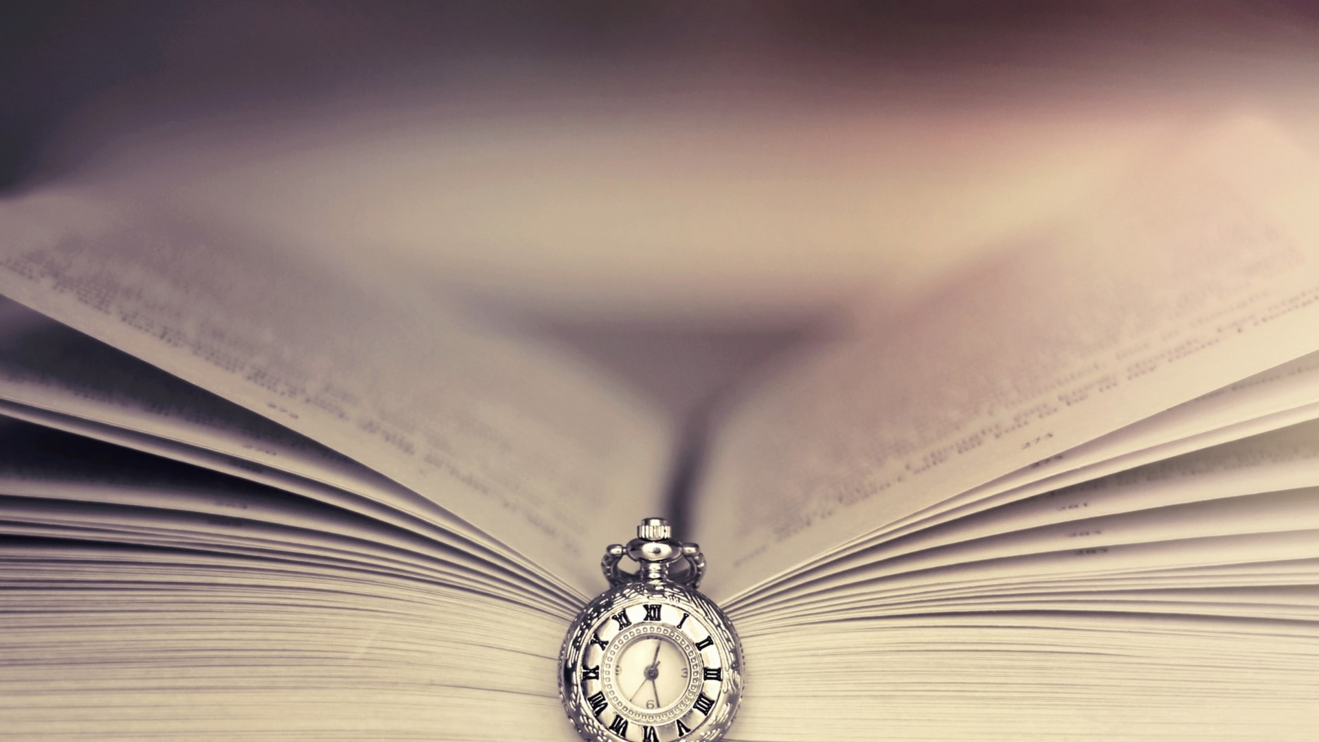 publication, roman, open, indoors, 1080P, instrument of time, paper, watch, time, ceiling, Clock, close-up, ornate, Bookmark, Book, minute hand, page, HD Wallpaper
