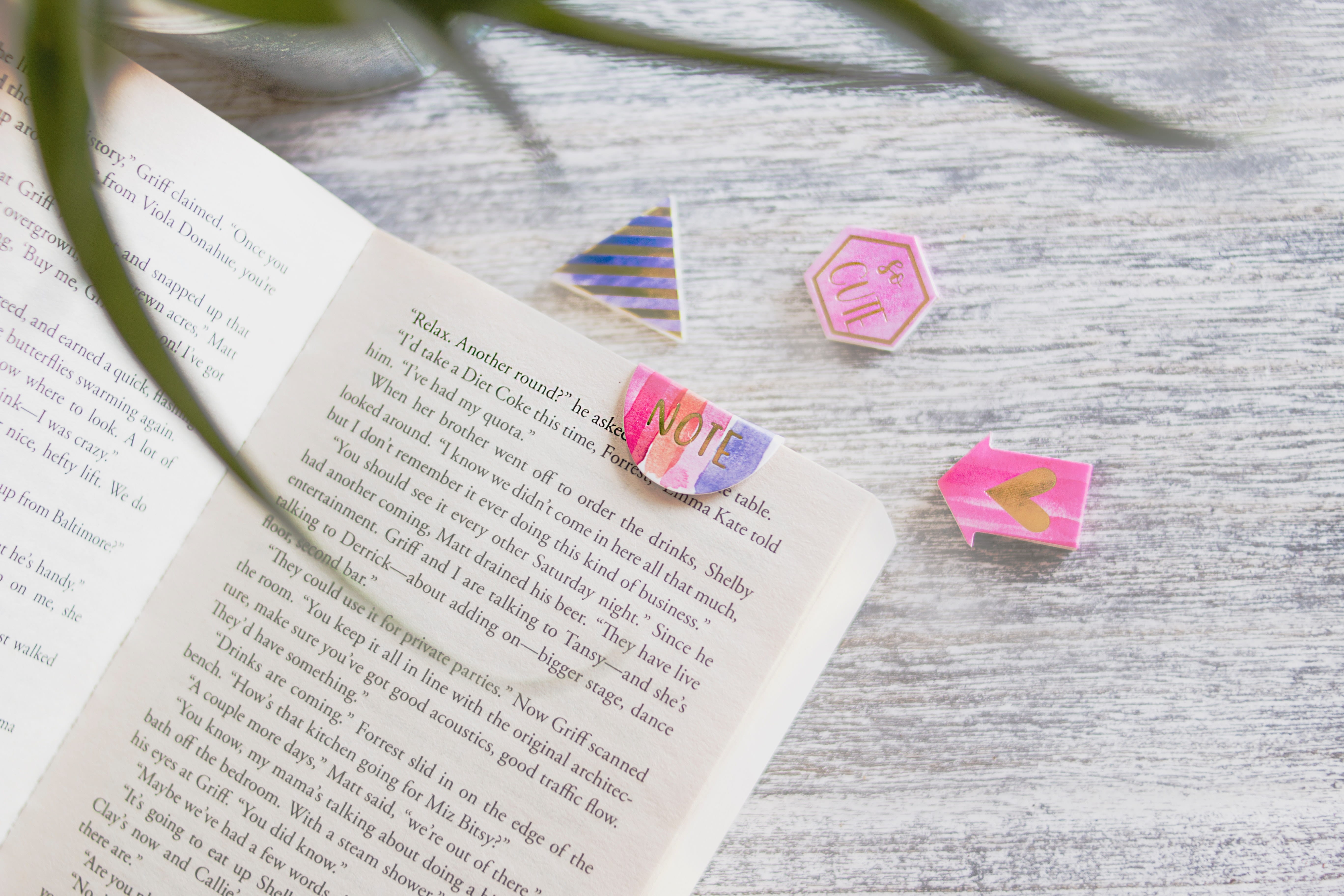 no people, book, pink color, heart shape, study, high angle view, western script, love, publication, indoors, literature, text, table, positive emotion, HD Wallpaper