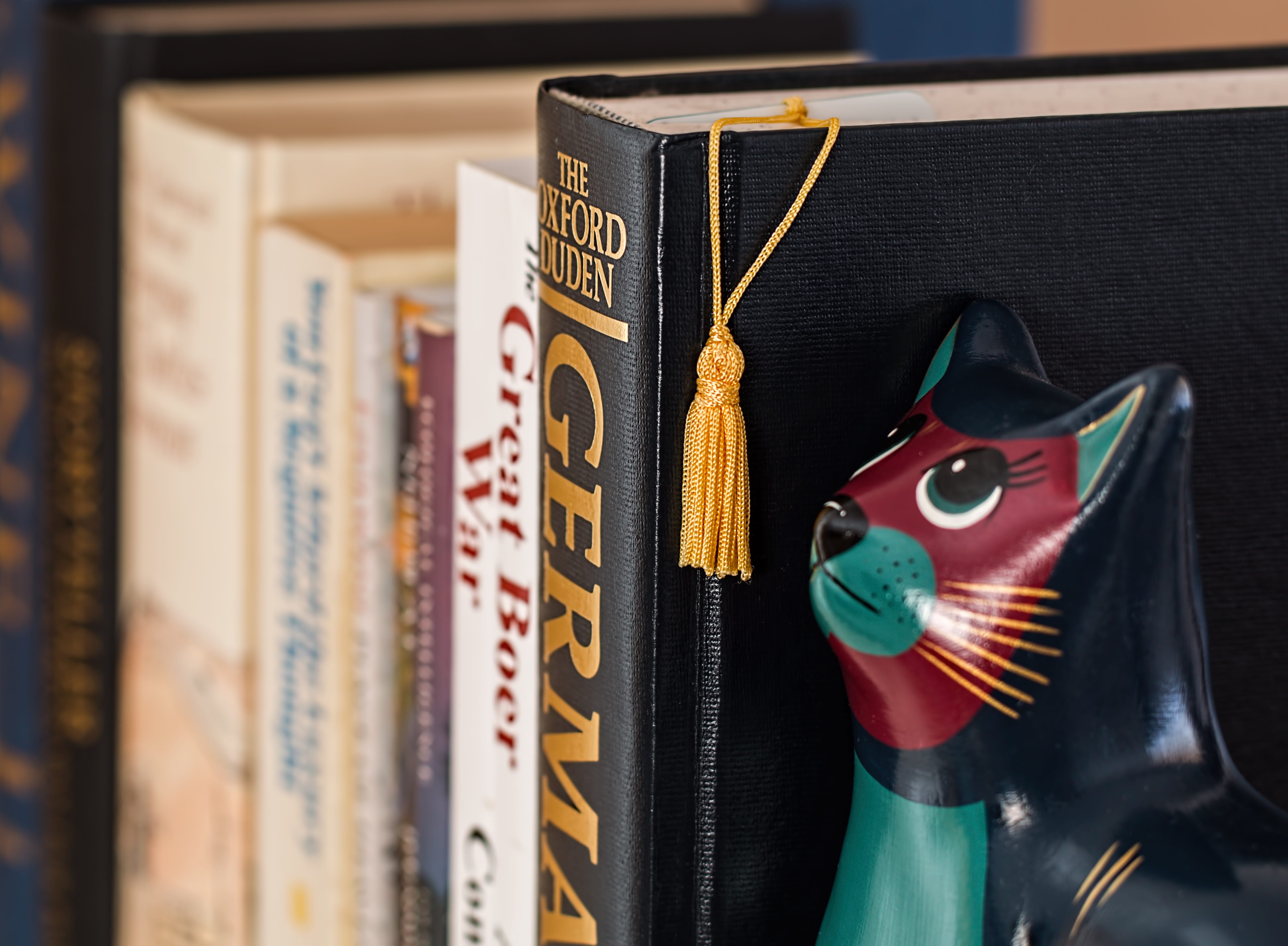 diversity, technology, stack, no people, knowledge, book, group of objects, study, leather, bookshelf, information, variation, still life, close-up, cat, HD Wallpaper