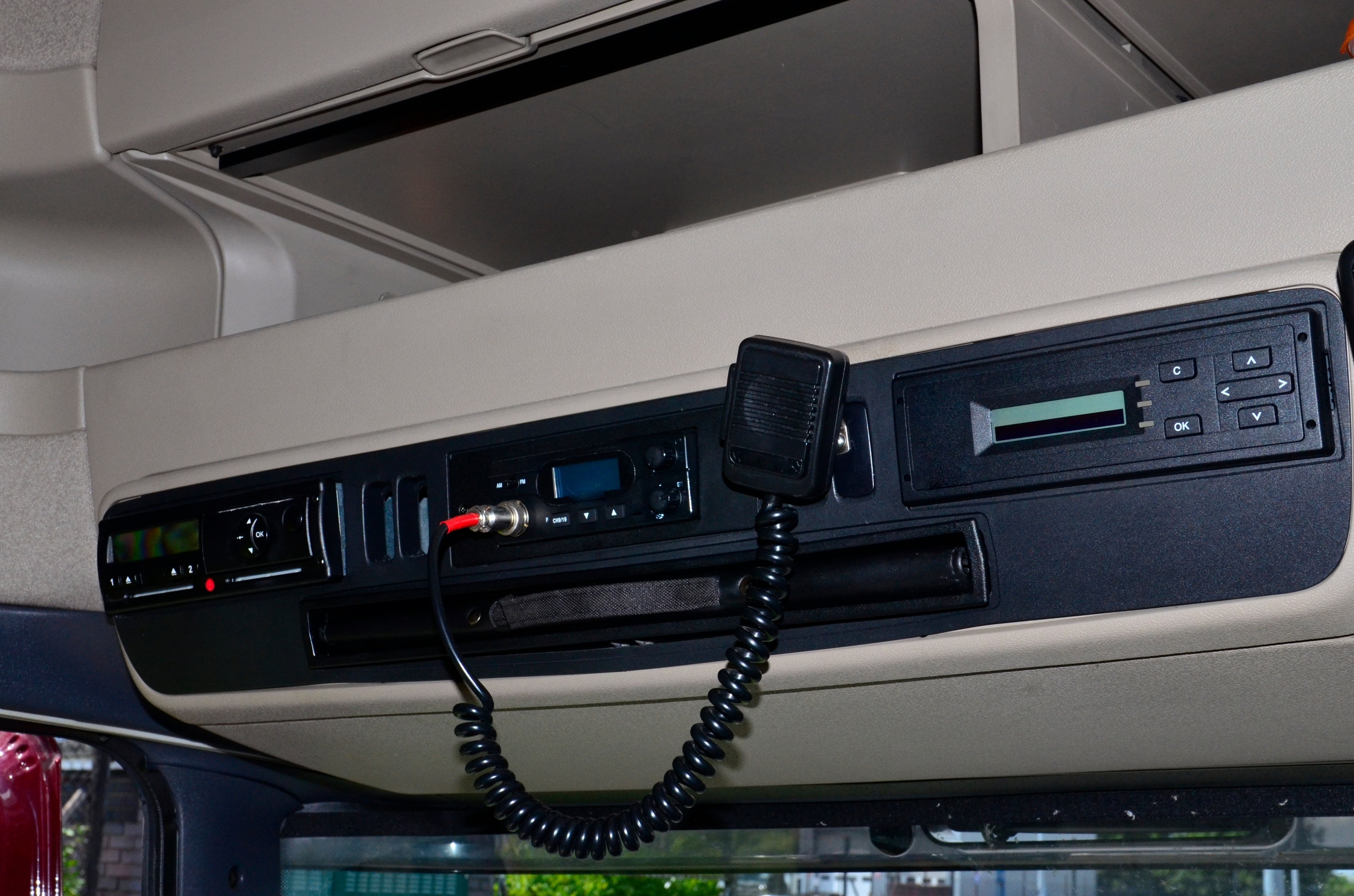 travel, modern, landline phone, 2K, mode of transportation, communication, car, connection, no people, cb radio, tachograph, close-up, safety, low angle view, HD Wallpaper