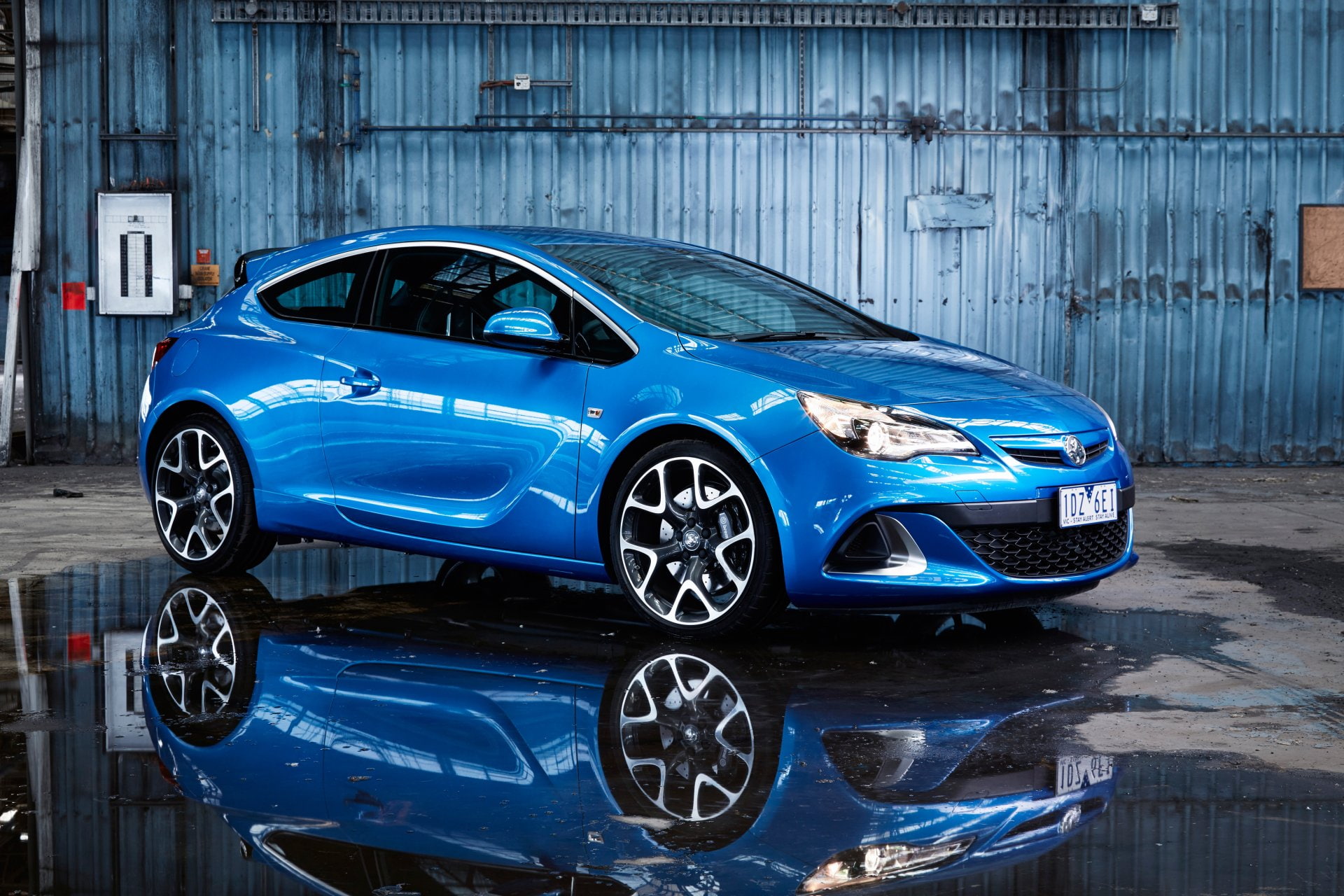 Vehicle, Opel Astra, Car, Opel, Compact Car, Blue Car, Reflection, 1080P, HD Wallpaper