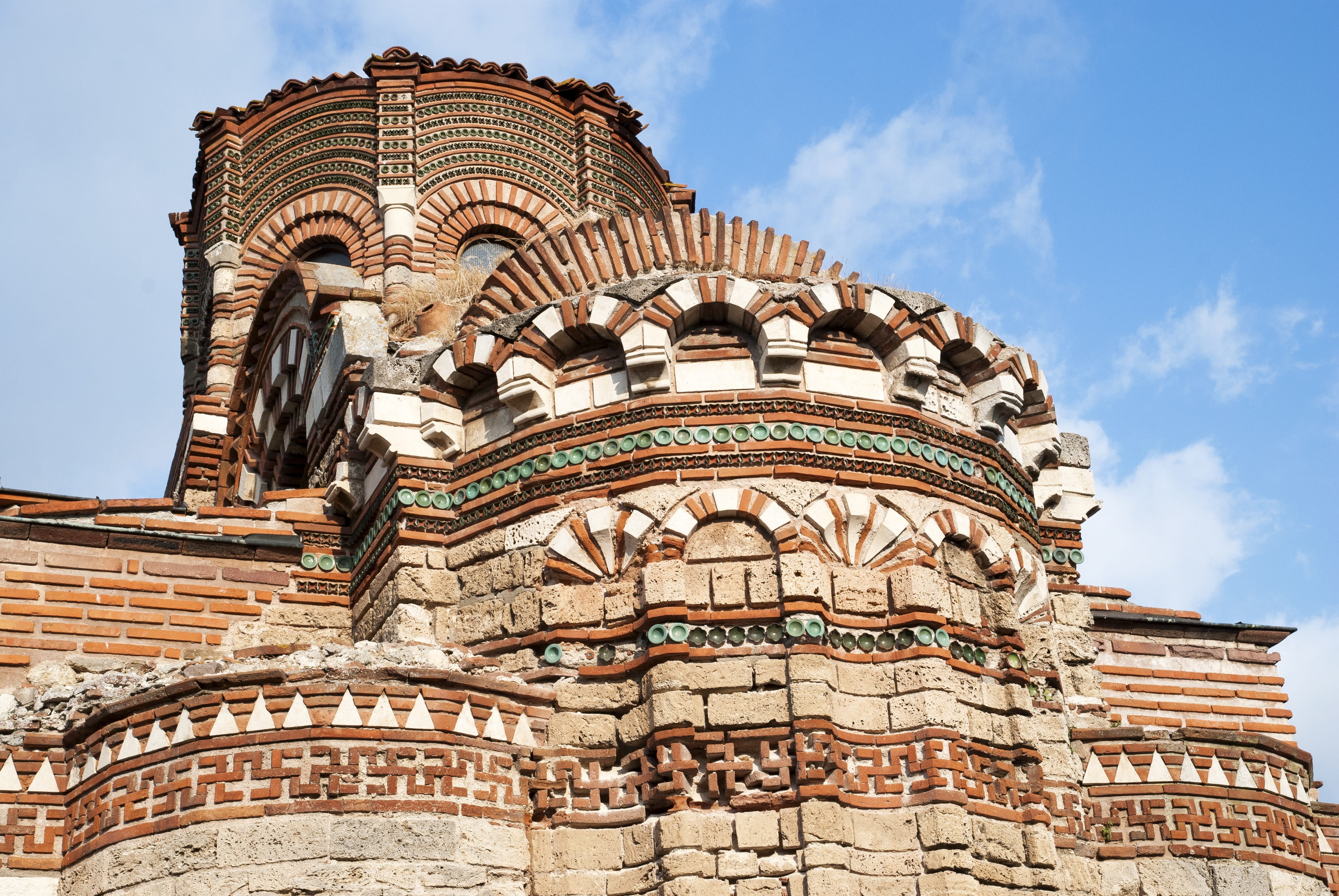 ornaments, day, ancient civilization, bulgaria, building exterior, nessebar, daytime, history, travel destinations, concrete, travel, cloud - sky, low angle view, HD Wallpaper