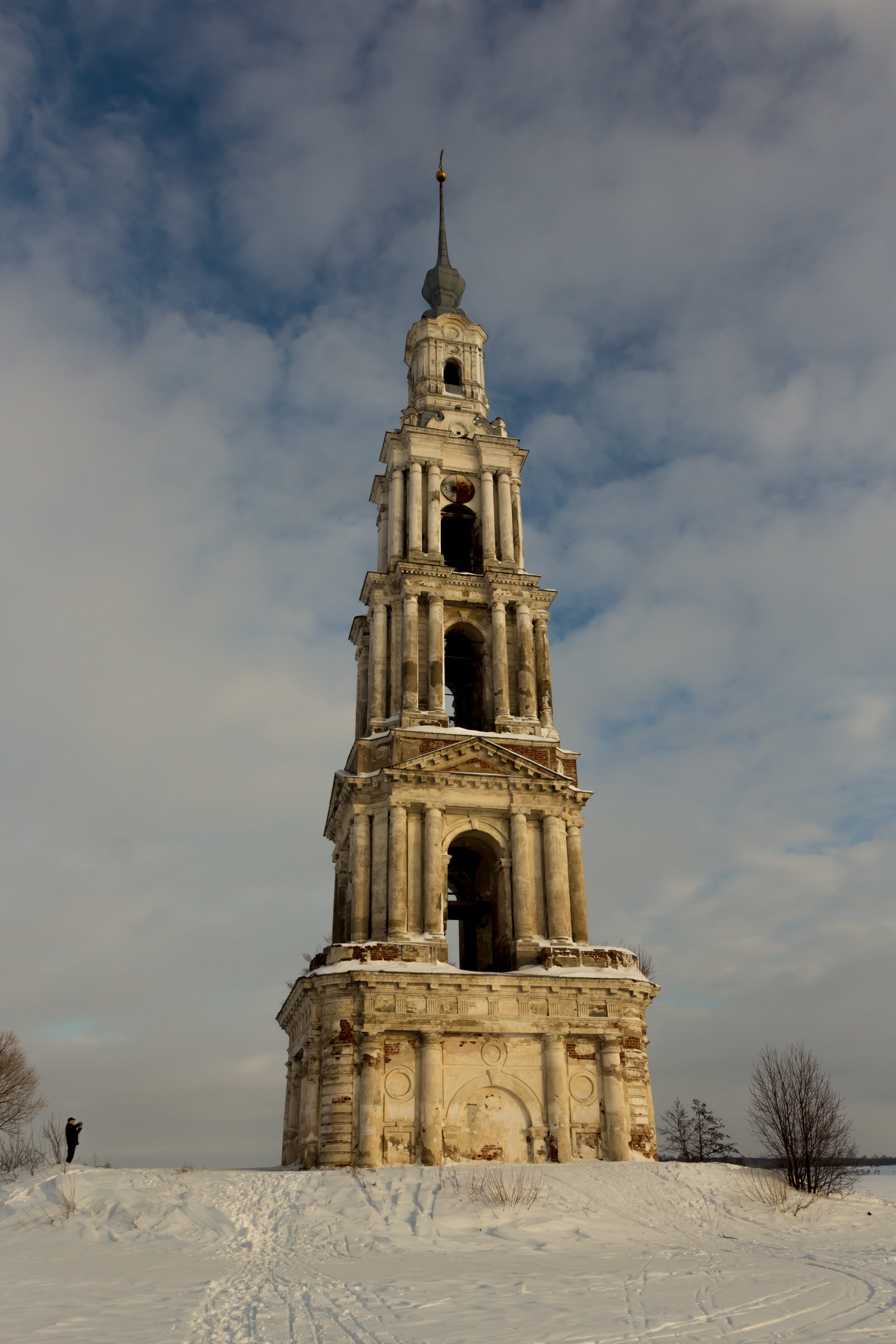 tower, christian church, cold temperature, building exterior, temple, 4K, religion, winter, building, place of worship, architecture, spirituality, low angle view, Phone HD Wallpaper