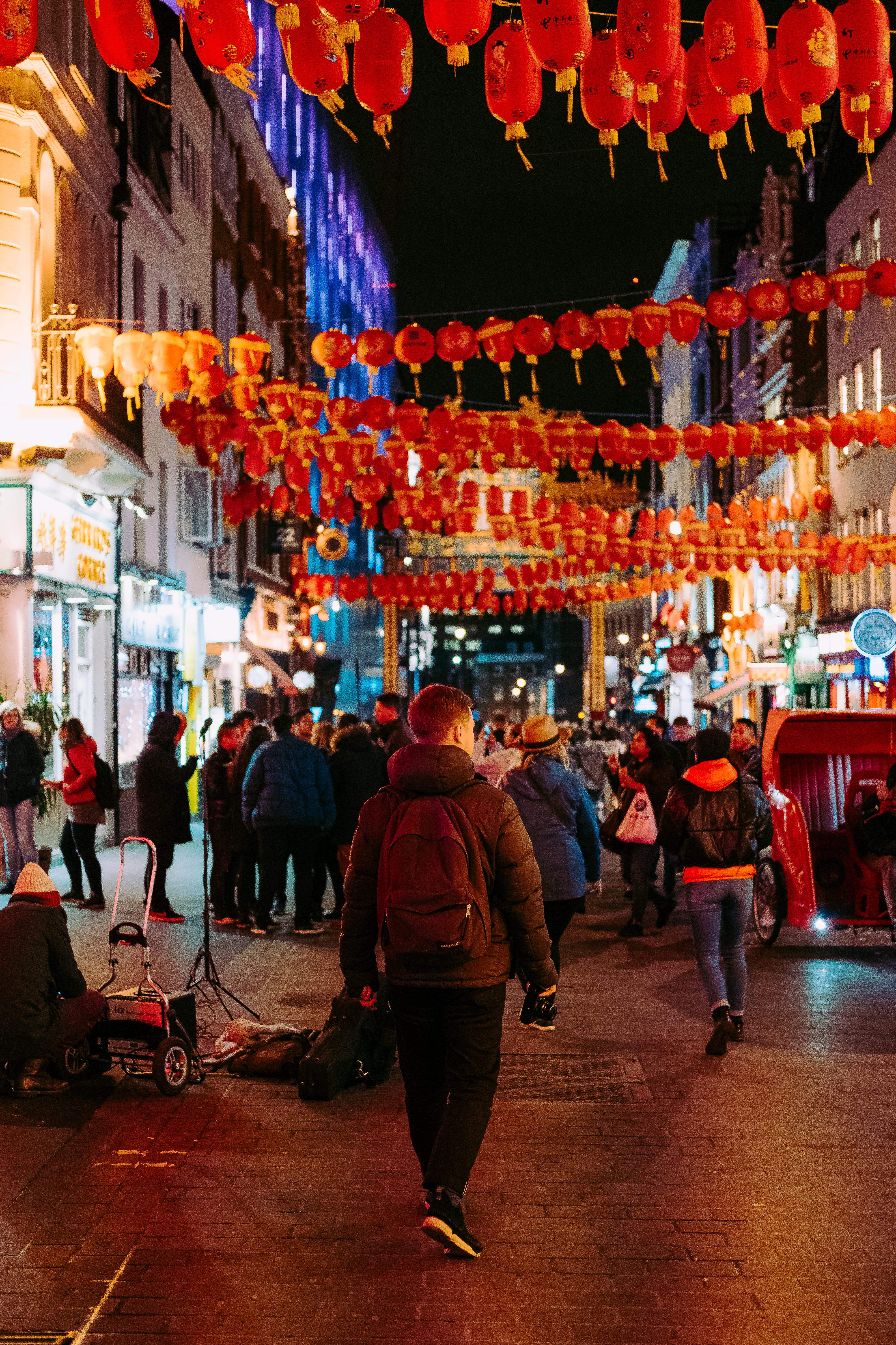 human, beside, metropolis, walking, city, footwear, real people, lighting equipment, white, chinese lantern, downtown, person, adult, shoe, pedestrian, Phone HD Wallpaper