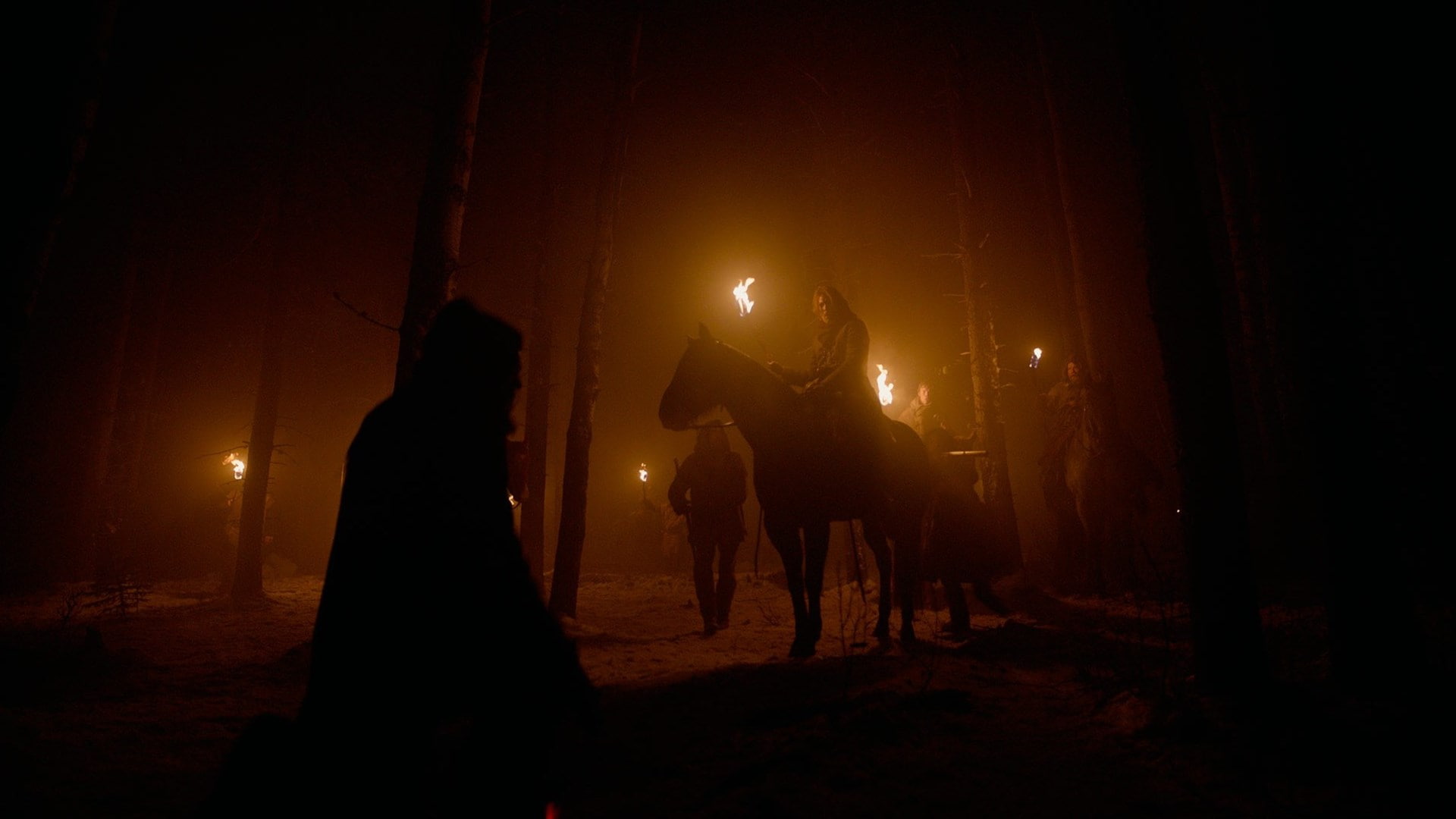 the revenant, full length, women, horror, electric lamp, celebration, dark, fantasy, men, adult, lighting equipment, tree, illuminated, emotion, fear, mystery, HD Wallpaper