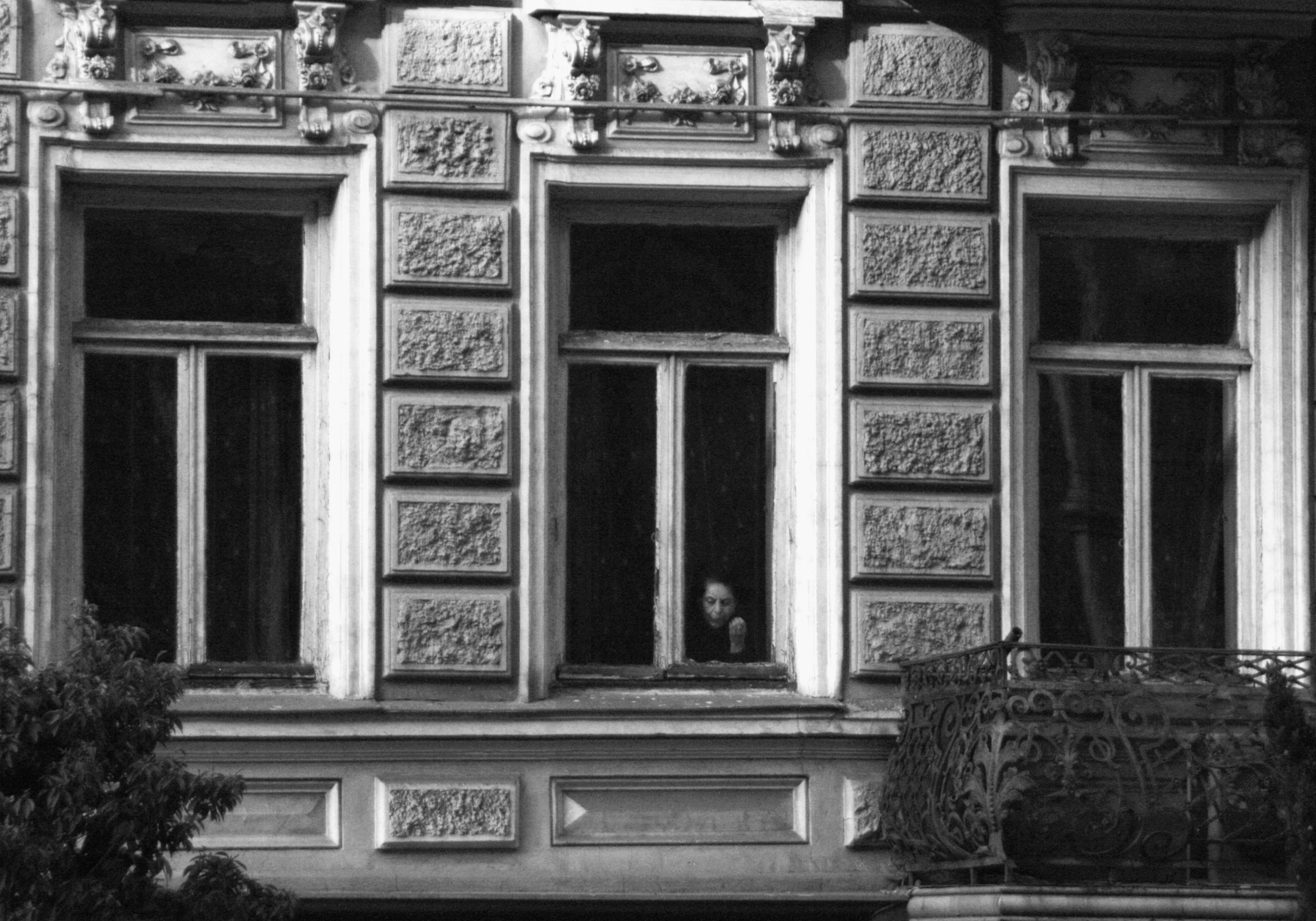 balcony, history, old, entrance, documentary, house, built structure, architect, tbilisi, architecture, door, low angle view, no people, woman, city, outdoors, HD Wallpaper