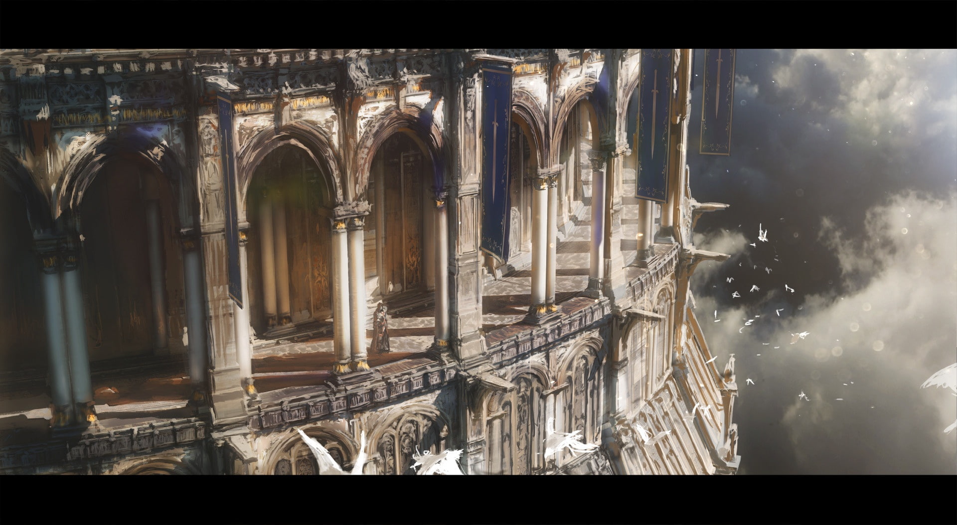 artstation, sky, raphael, 1080P, fantasy, clouds, HD Wallpaper