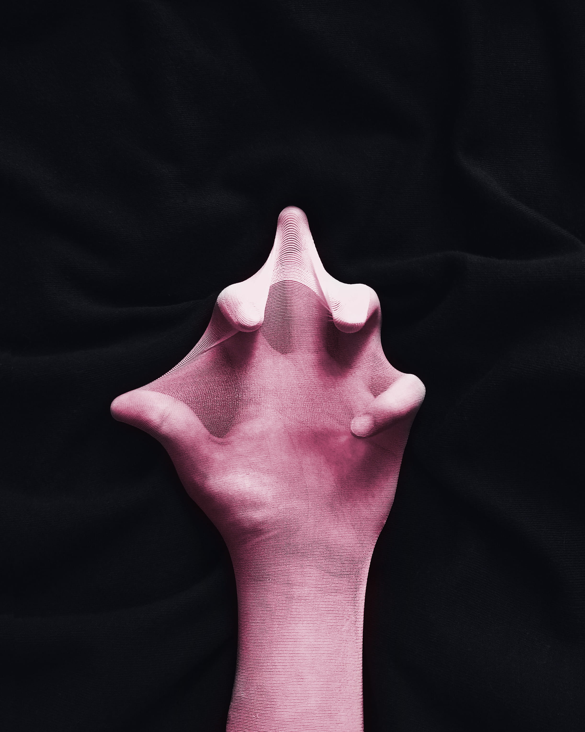 close-up, men, attitude, textile, human finger, people, shape, sensation, cynical, pink, indoors, body part, human body part, single object, sheer, front view, Phone HD Wallpaper