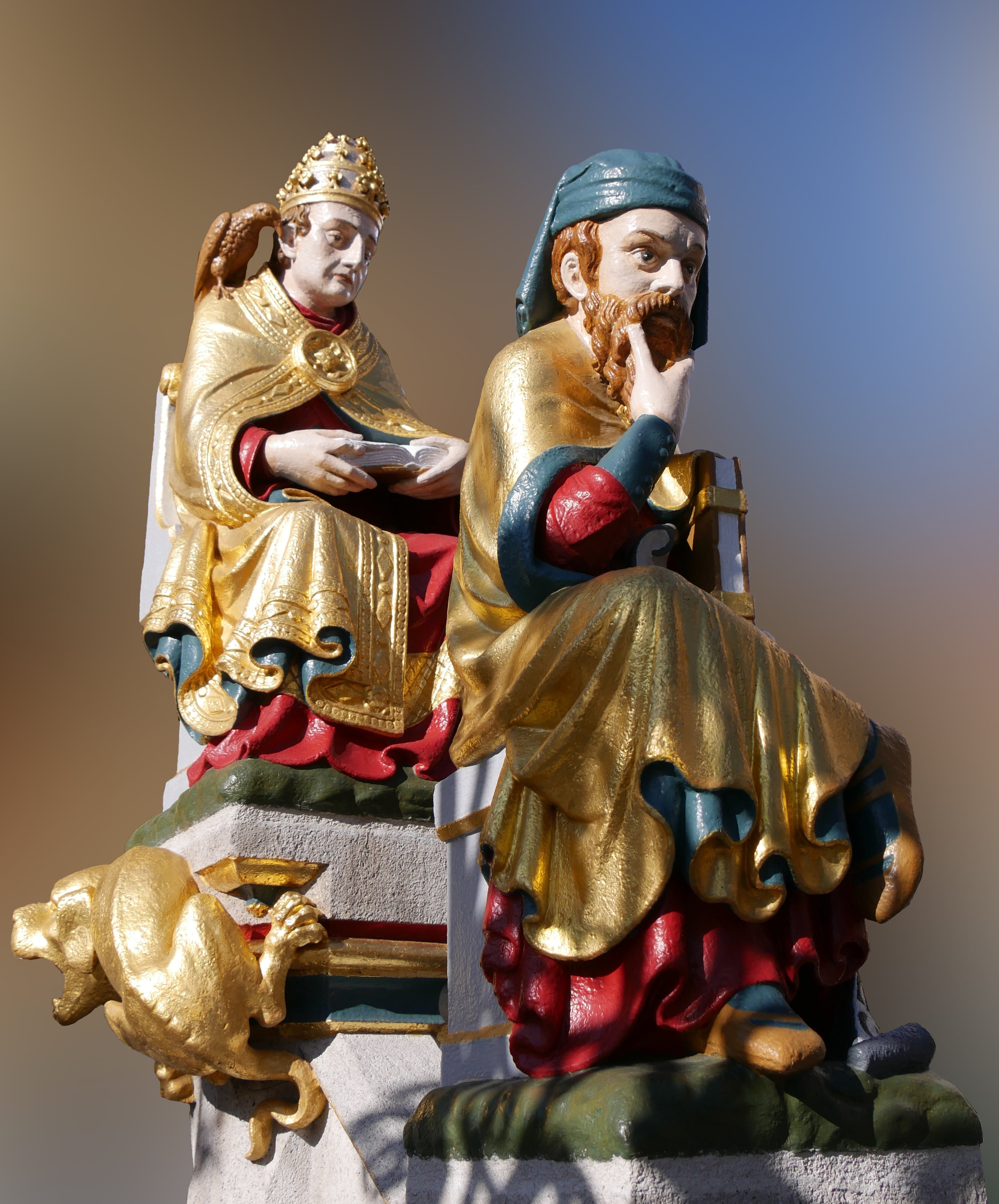 gold colored, indoors, creativity, spirituality, craft, religion, middle ages, human representation, nuremberg, representation, philosopher, hat, golden, Phone HD Wallpaper
