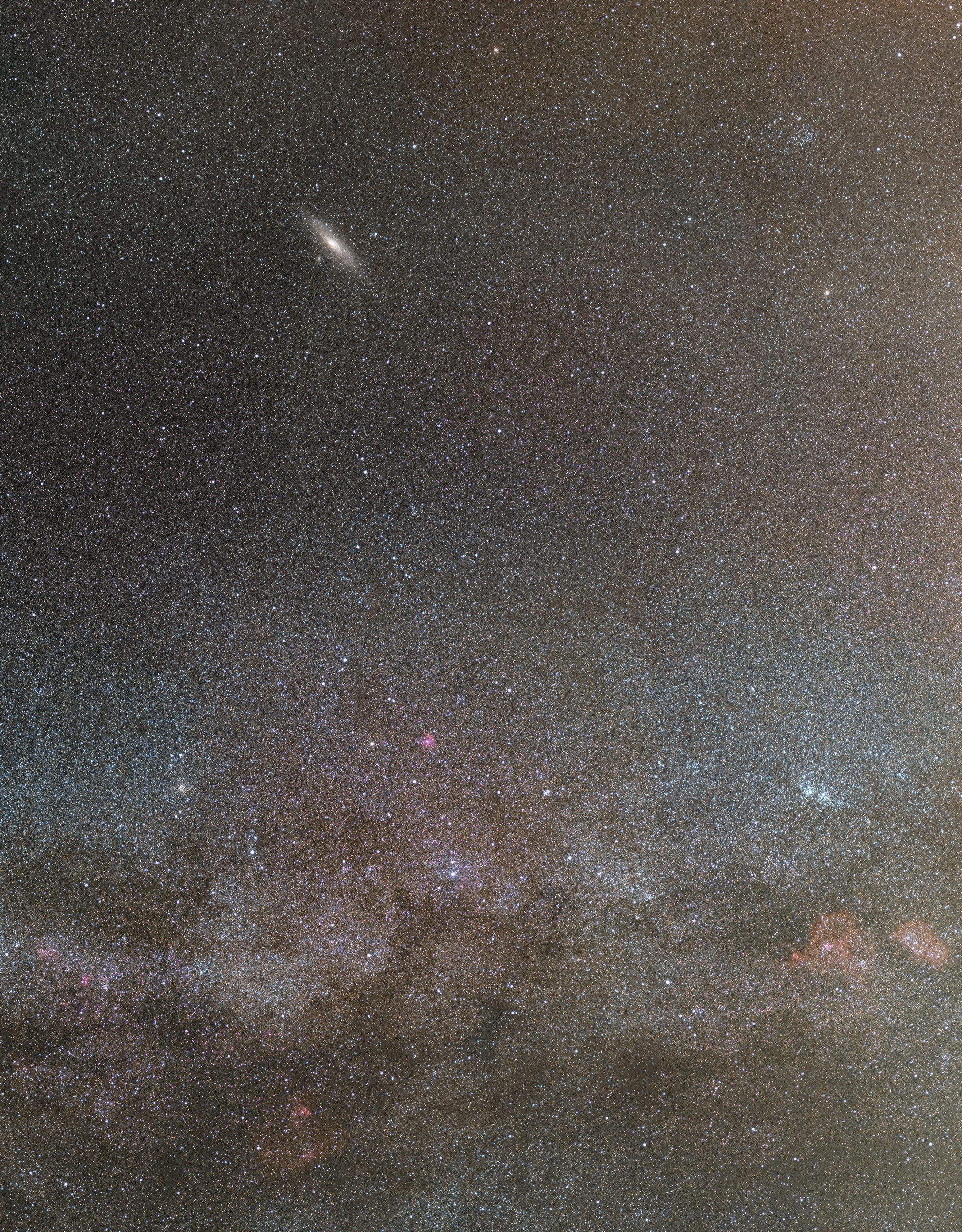 stars, space, astronomy, Milky Way, 2K, night, Andromeda, Phone HD Wallpaper