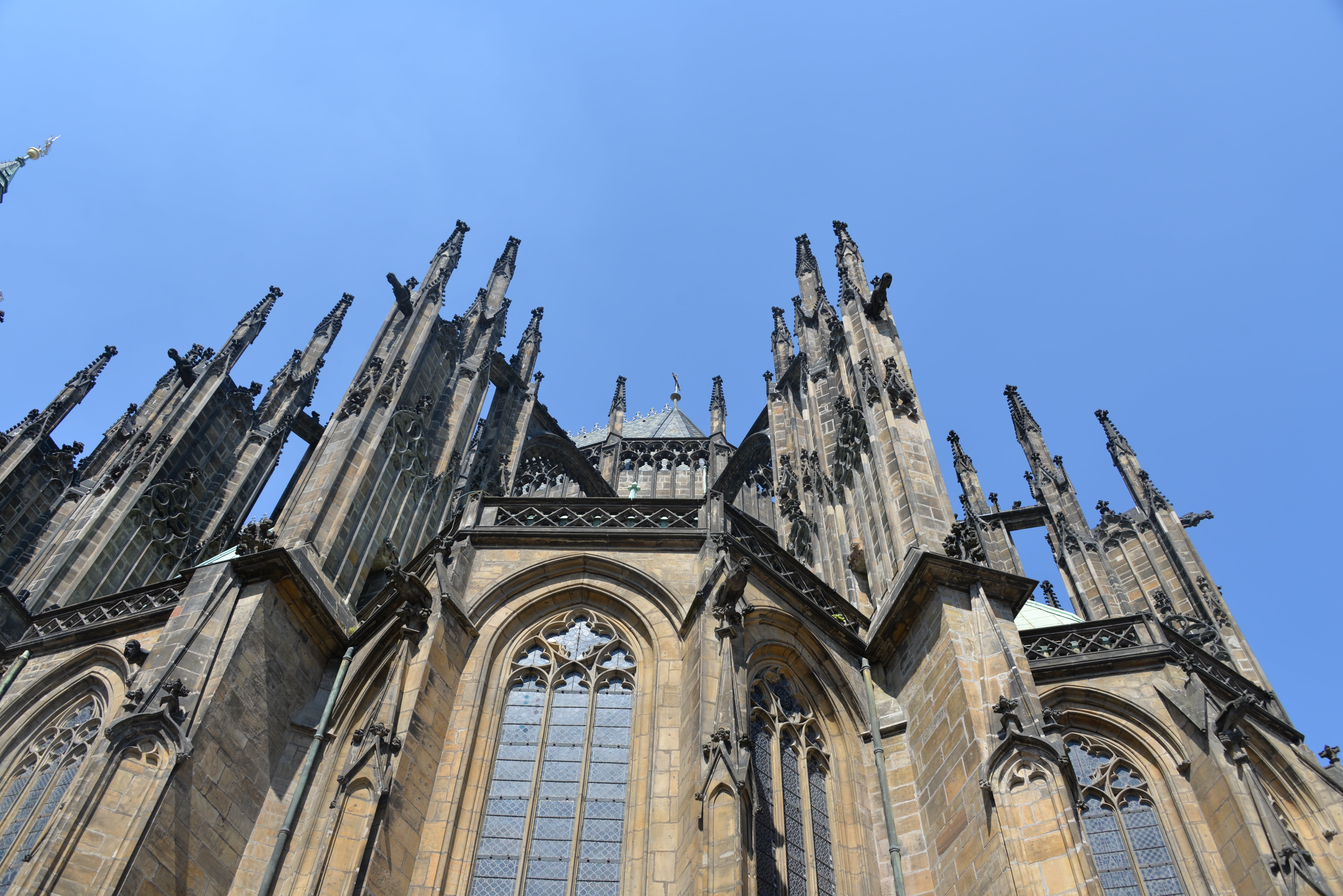 prague, architecture, low angle view, nature, history, travel destinations, 5K, gothic style, gothic architecture, spirituality, building exterior, built structure, HD Wallpaper