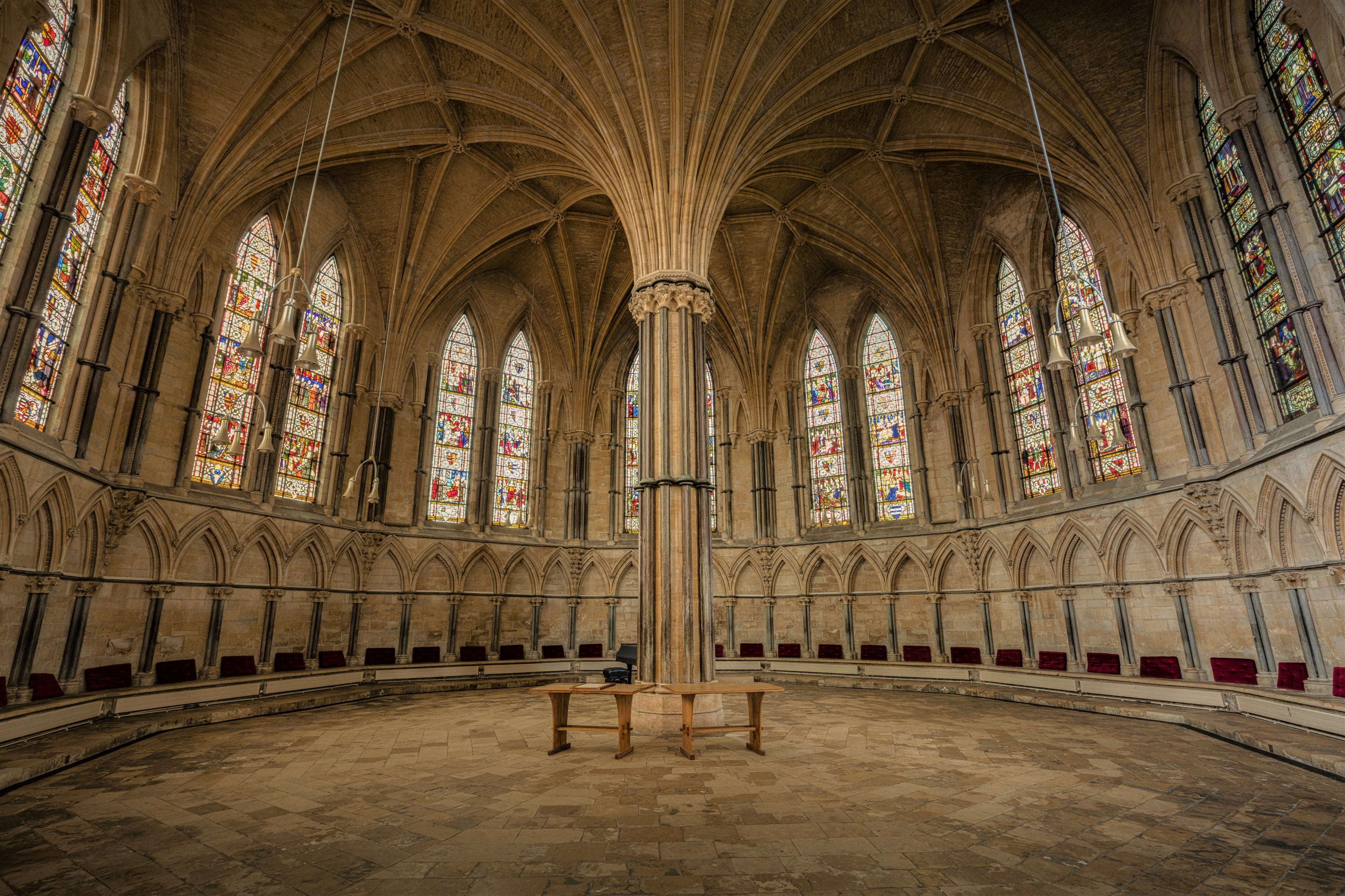 religion, 4K, arch, no people, travel destinations, altar, stained glass, belief, window, glass, place of worship, cathedral 4k image beautiful, the past, HD Wallpaper