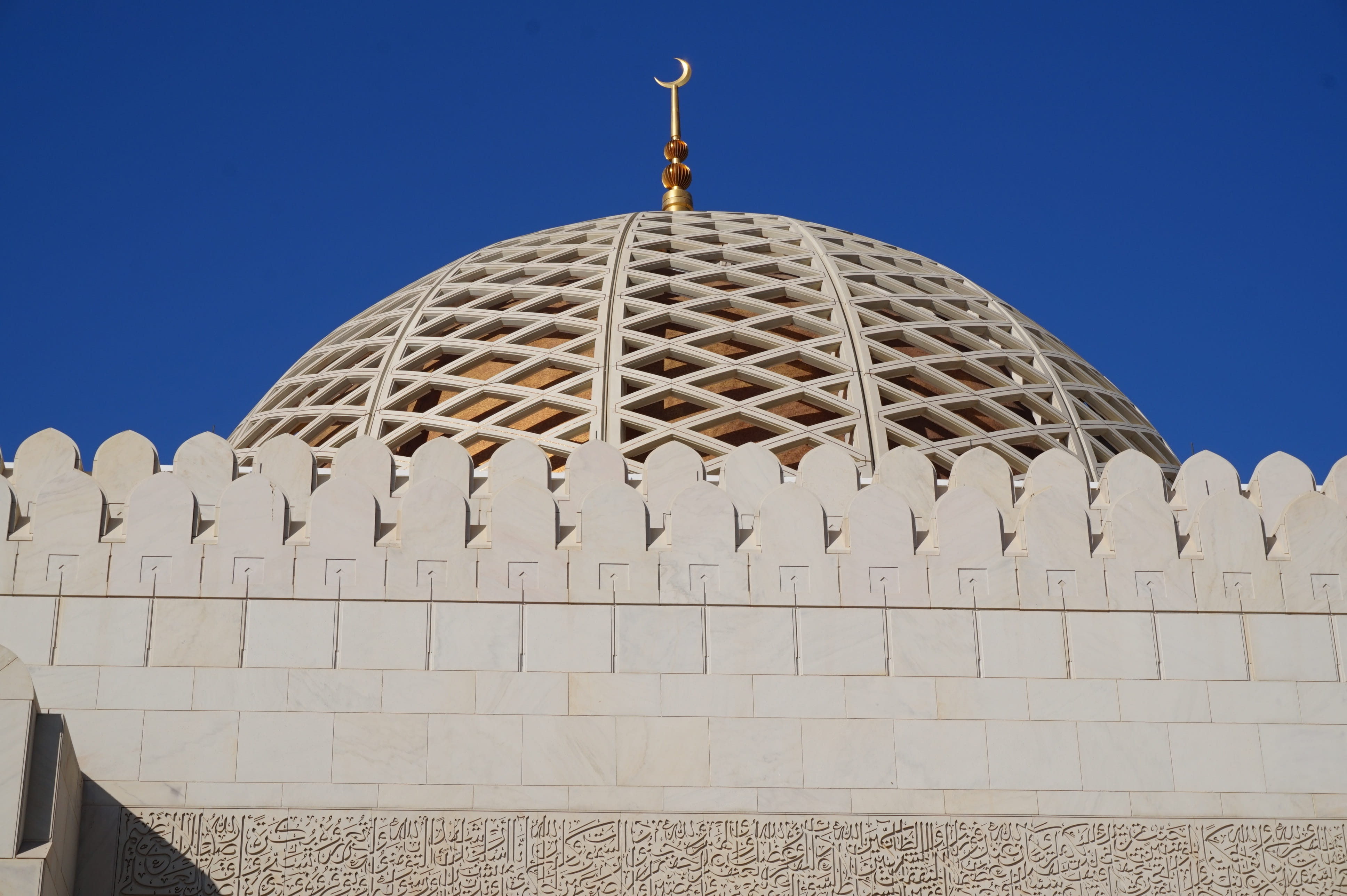 4K, religion, architecture And Buildings, dome, built Structure, building, Oman, islamic, no people, building Exterior, arabia, belief, oman, sky, mosque, HD Wallpaper