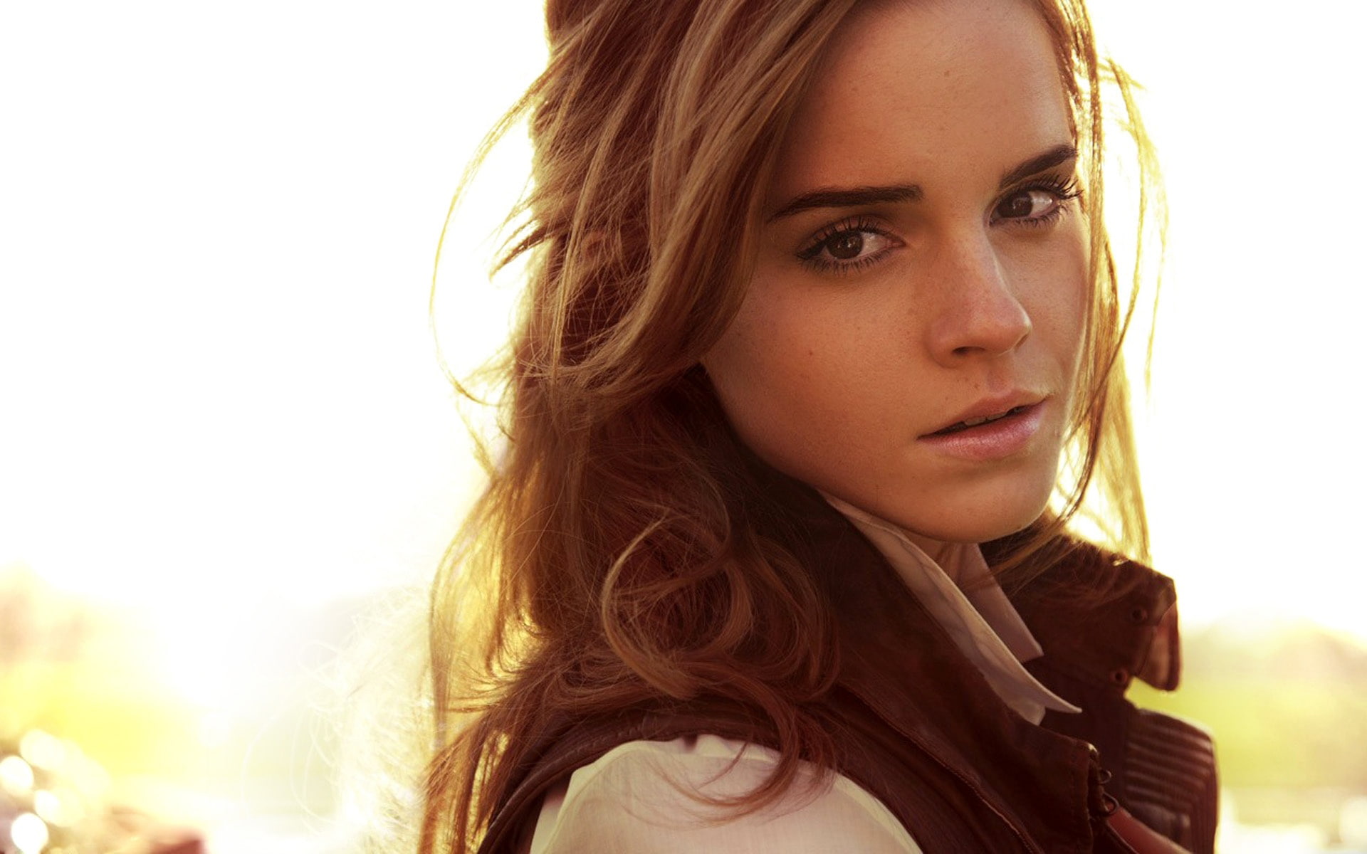 emma, 1080P, shirt, photoshoot, watson, HD Wallpaper