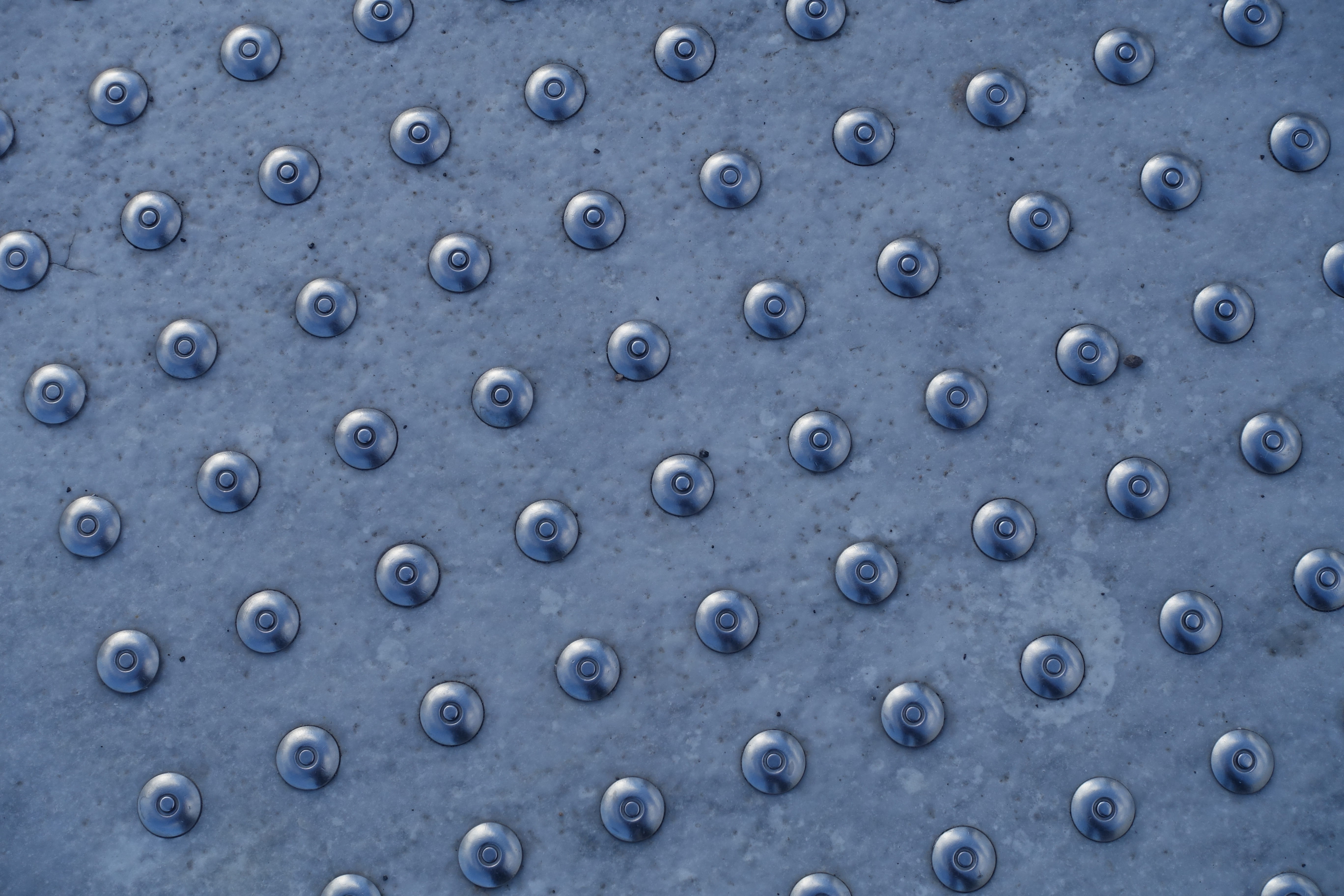 outdoors, blue, shape, walking, iron - metal, line for blind people, design, no people, blind pedestrians, close-up, blind, safety, side by side, 5K, day, HD Wallpaper