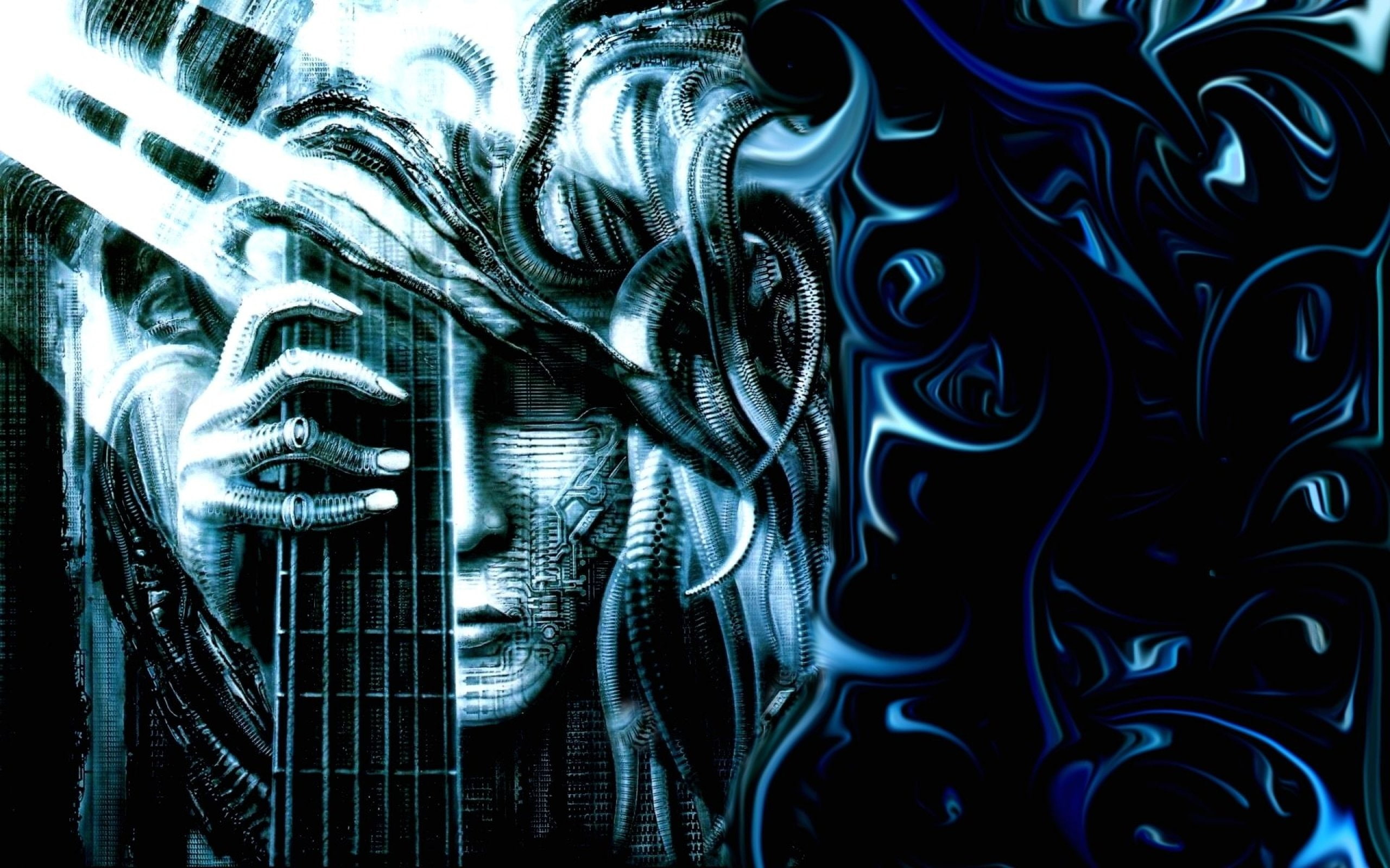 fi, Steve, Dark, complexity, close-up, full frame, sci, art, fantasy, Evil, artwork, pattern, Stevens, design, artistic, Guitar, abstract, material, illuminated, HD Wallpaper