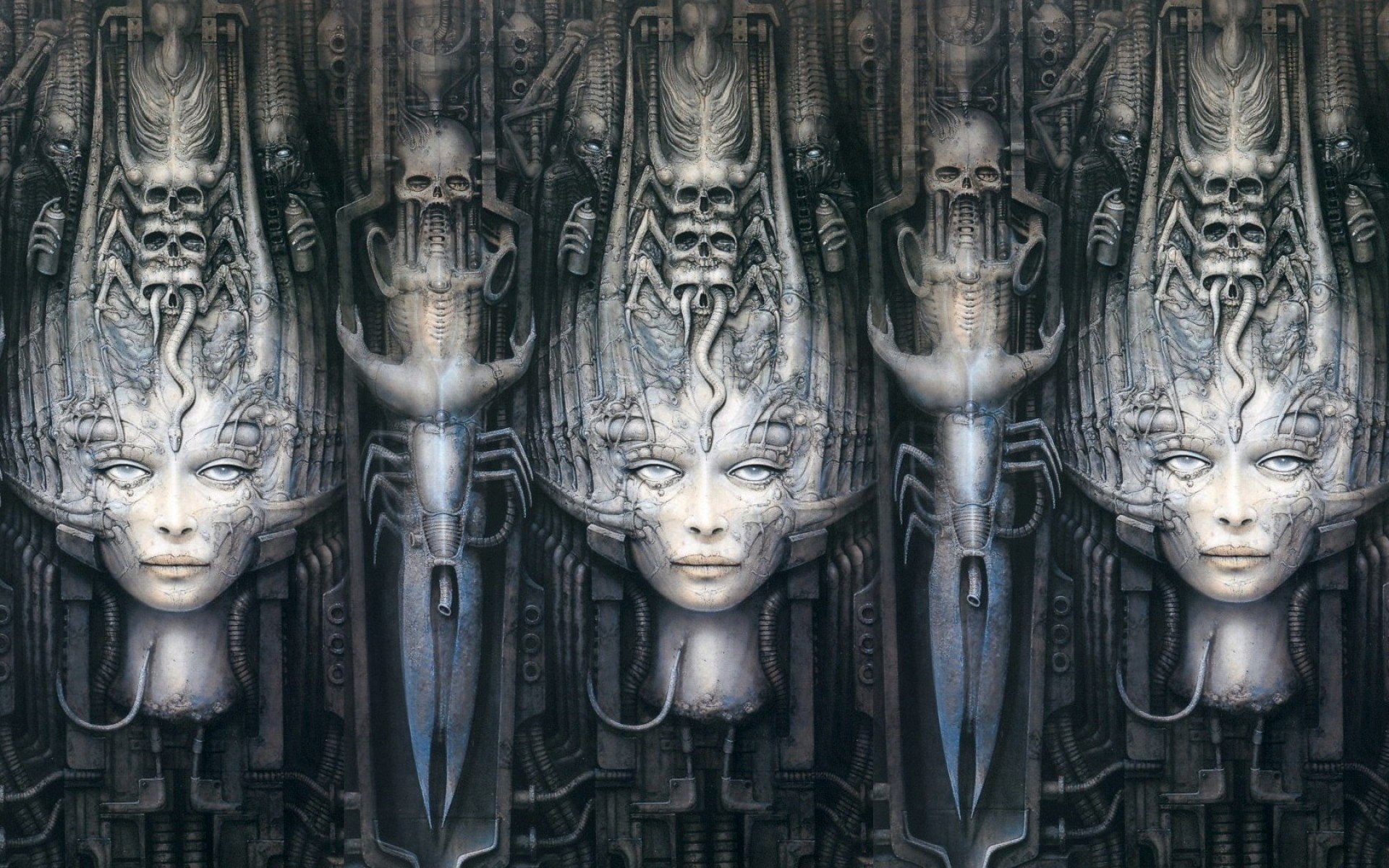 Dark, Giger, horror, artwork, fantasy, h, alien, Evil, Aliens, sci, art, r, Xenomorph, 1080P, artistic, fi, HD Wallpaper