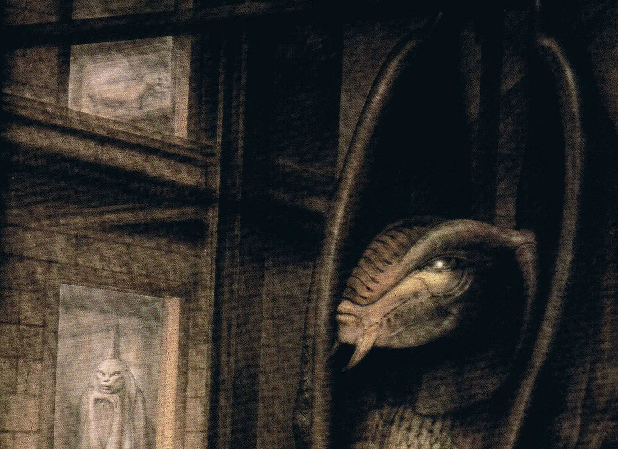 sculpture, one animal, carving - craft product, animal head, art, animal body part, r, architecture, horror, door, Dark, no people, close-up, 1080P, artistic, HD Wallpaper