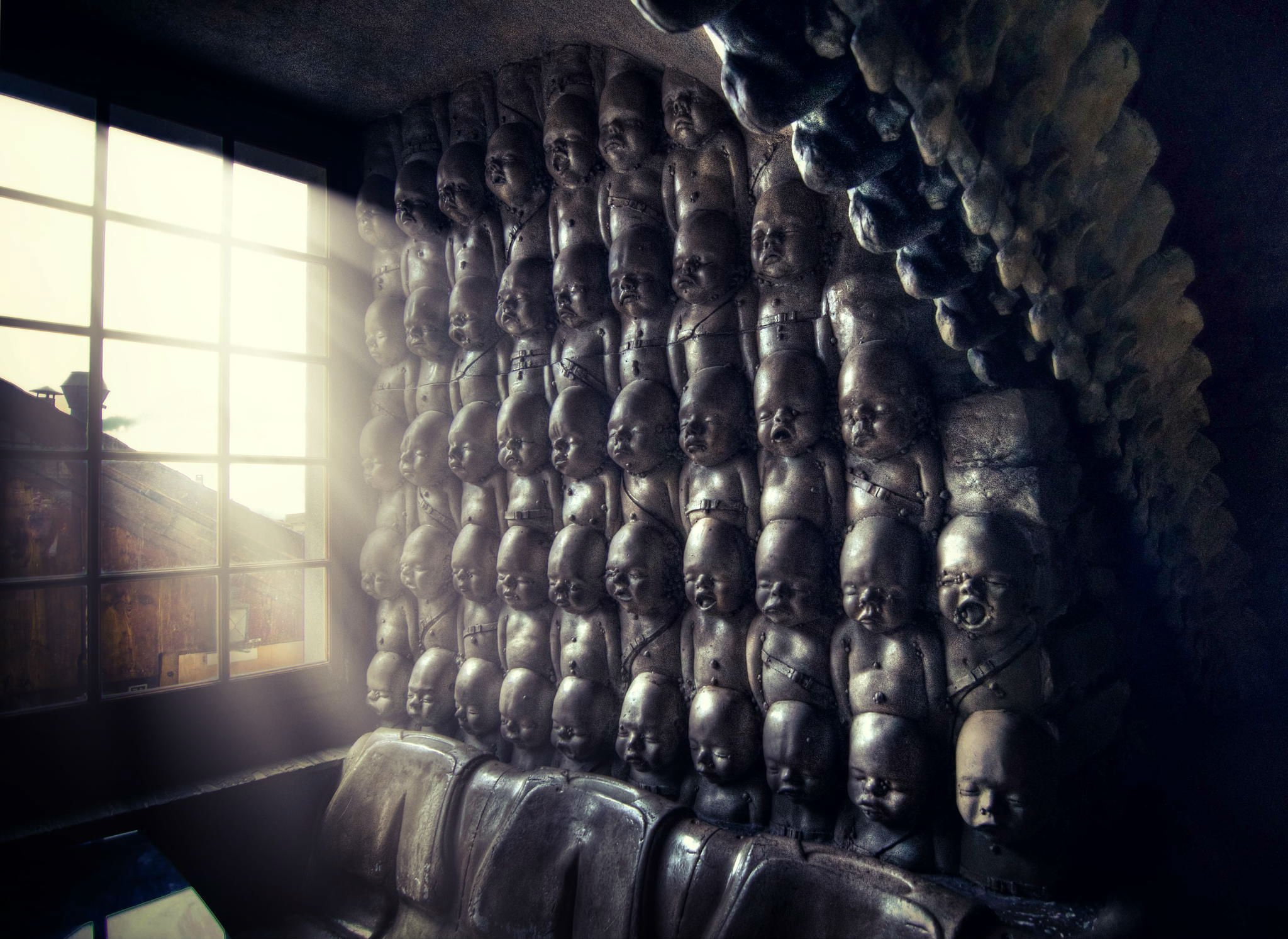 statue, representation, h, religion, Evil, horror, creativity, 1080P, sci, art and craft, sculpture, spirituality, fantasy, belief, building, art, Dark, HD Wallpaper