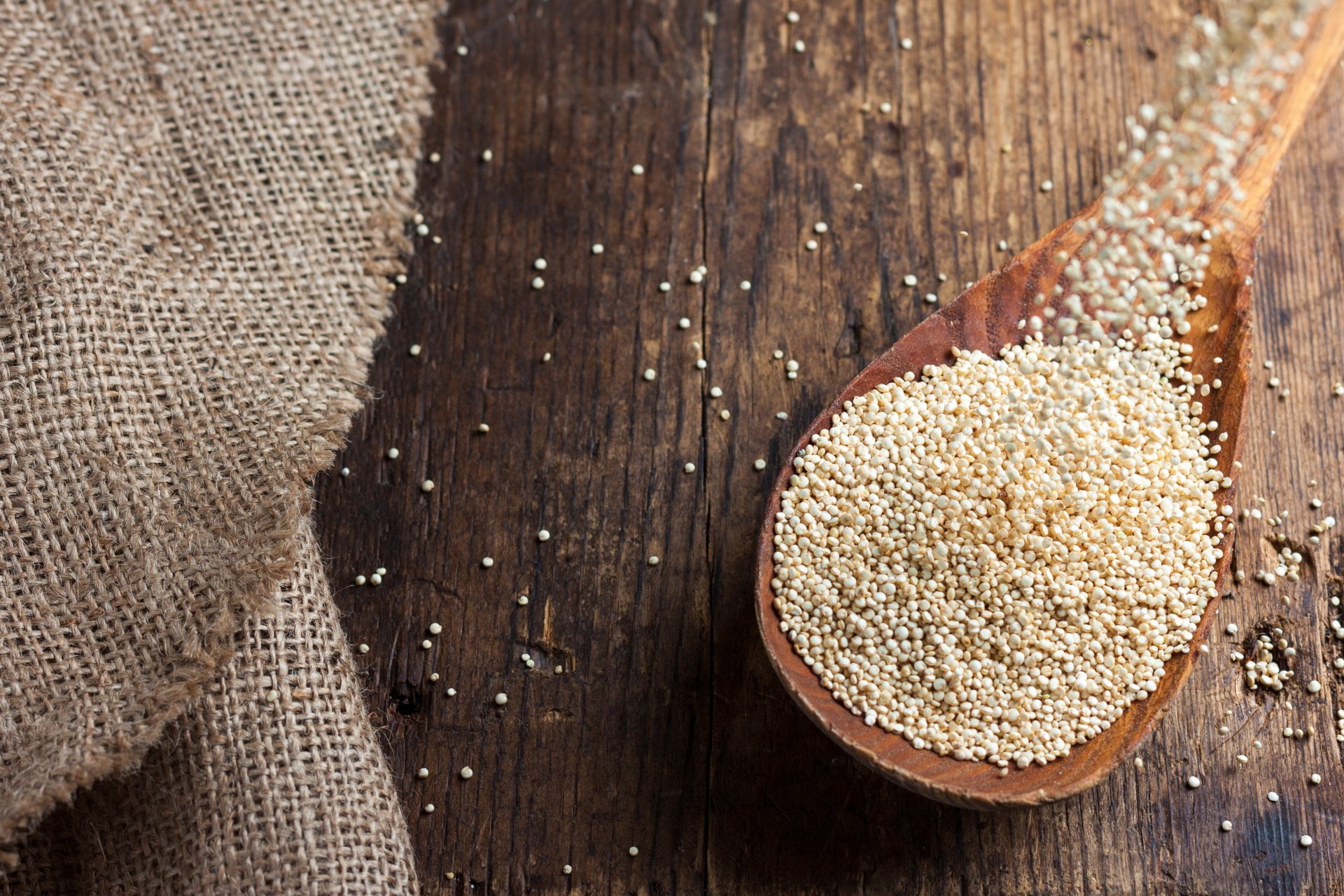 Quinoa, 1080P, Grains, Food, Spoon, HD Wallpaper