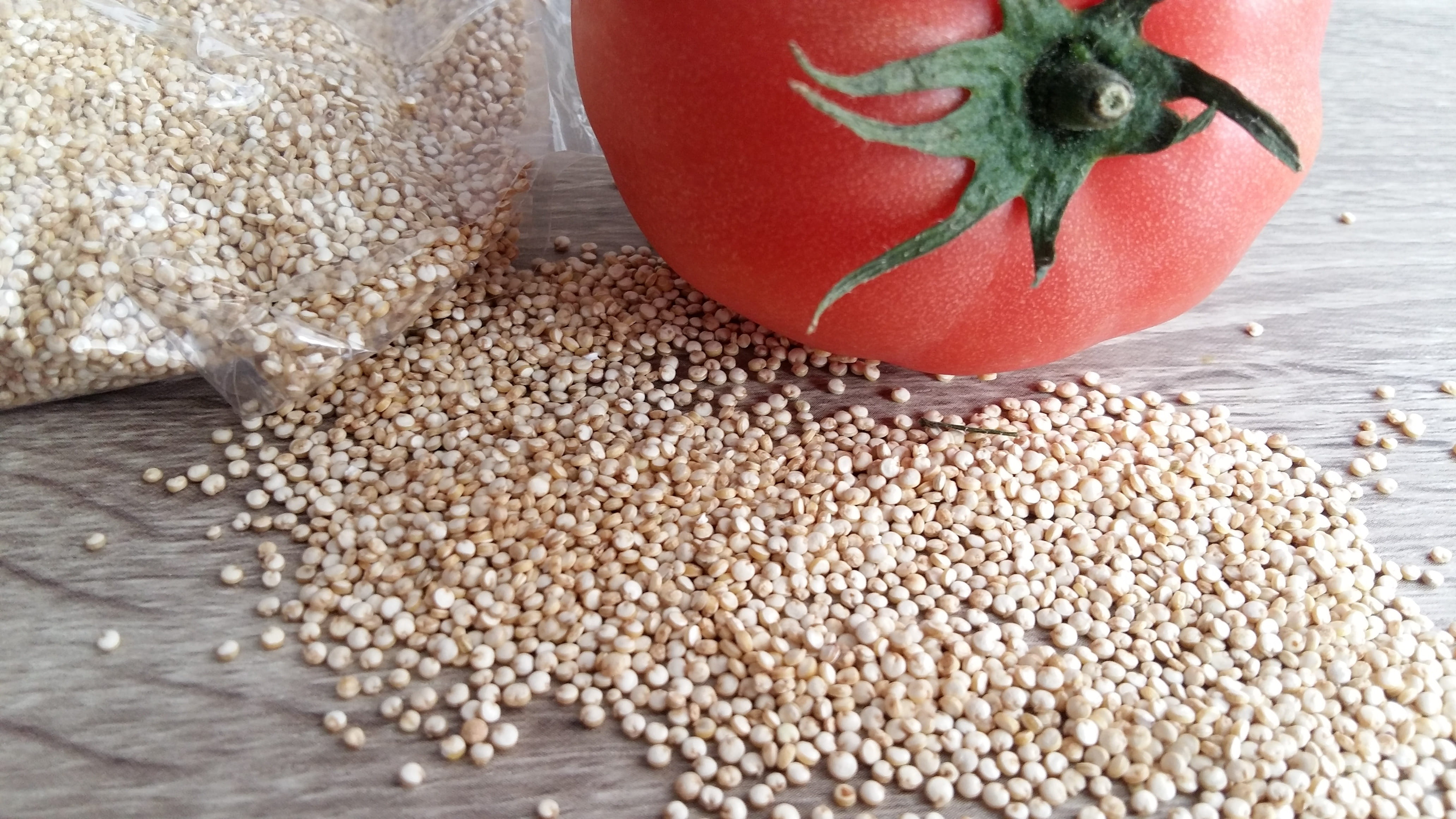 table, raw food, still life, seed, indoors, healthy eating, vegetarian food, tomato, close-up, vegetable, nature, 4K, organic, freshness, sack, food and drink, HD Wallpaper
