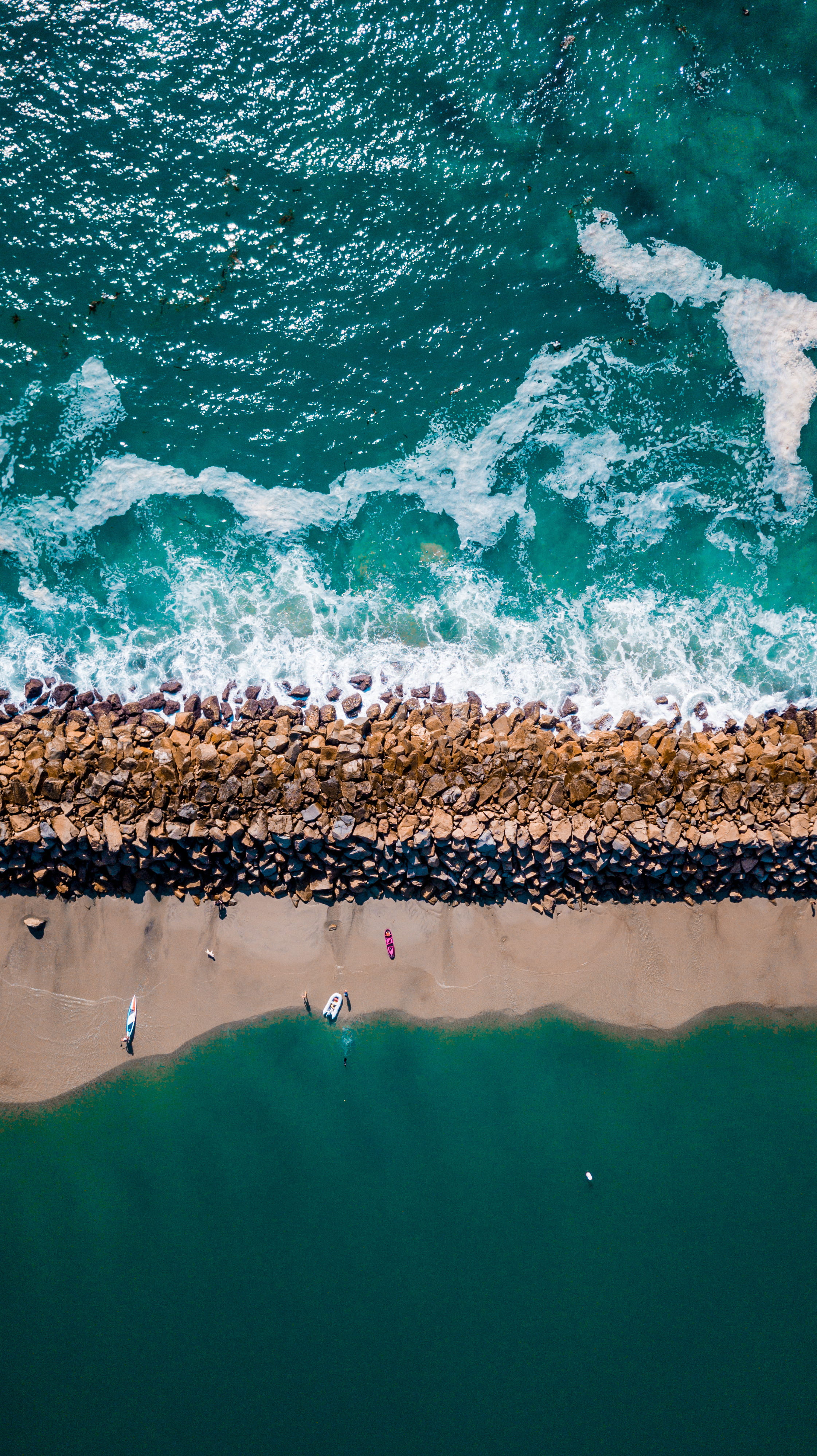 lifestyles, turquoise colored, wave, photography, nature, green color, aerial view, group of people, real people, ocean, water, aerial, incidental people, Phone HD Wallpaper