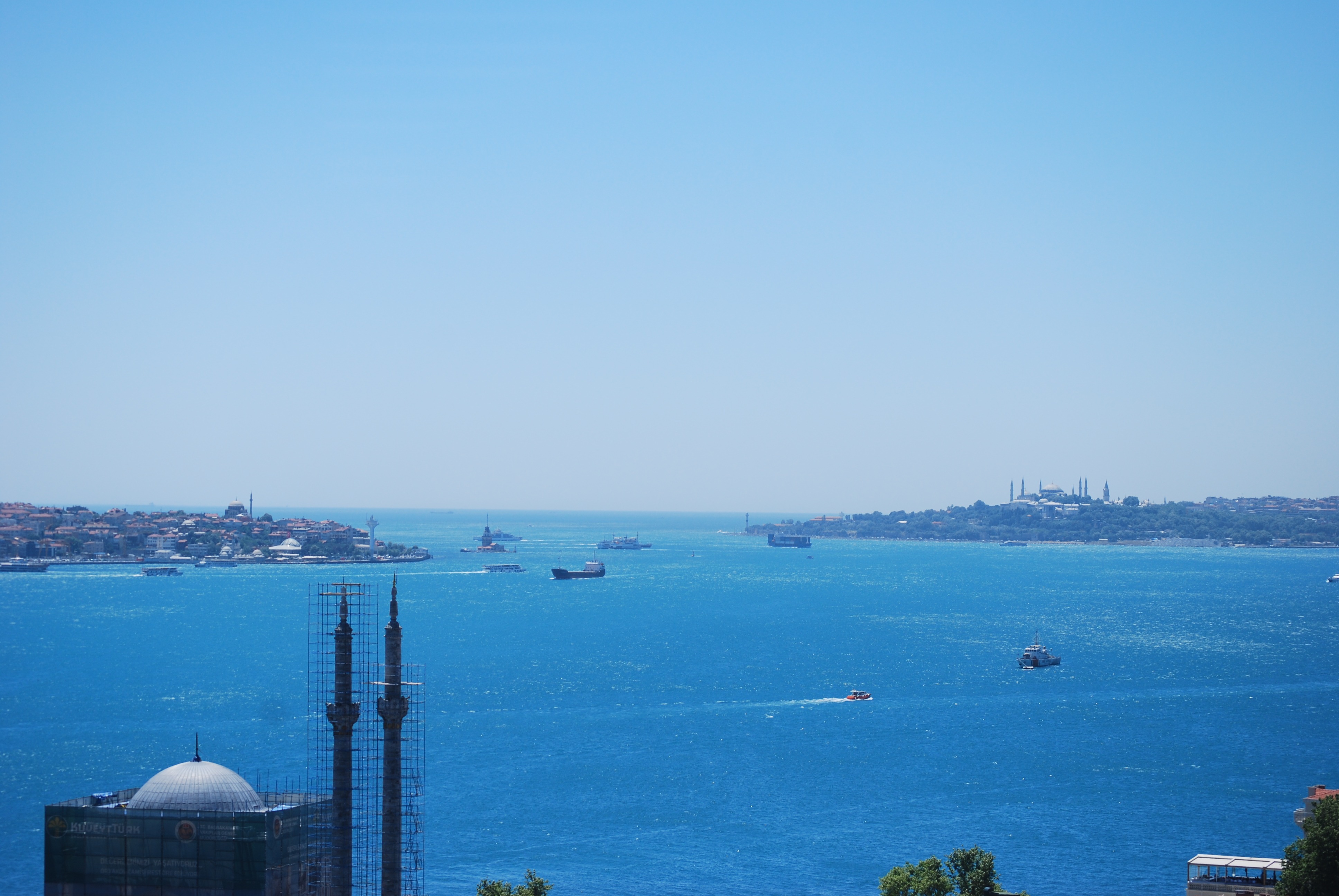 turkey, travel, travel destinations, water, building, outdoors, bay, sea, nautical vessel, no people, mode of transportation, bosphorus, city, marmara, HD Wallpaper