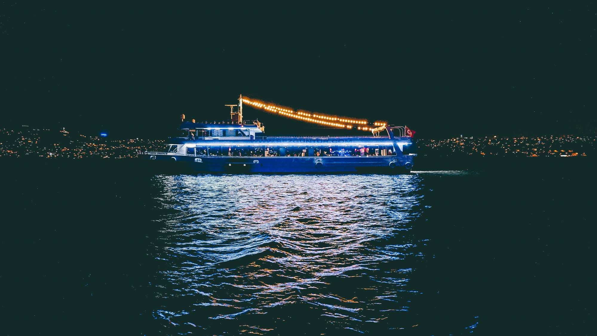 turkey, water, reflection, architecture, waterfront, travel destinations, nautical vessel, marine, sea, ship, nature, throat, faisalabad, night, city, marmara sea, HD Wallpaper