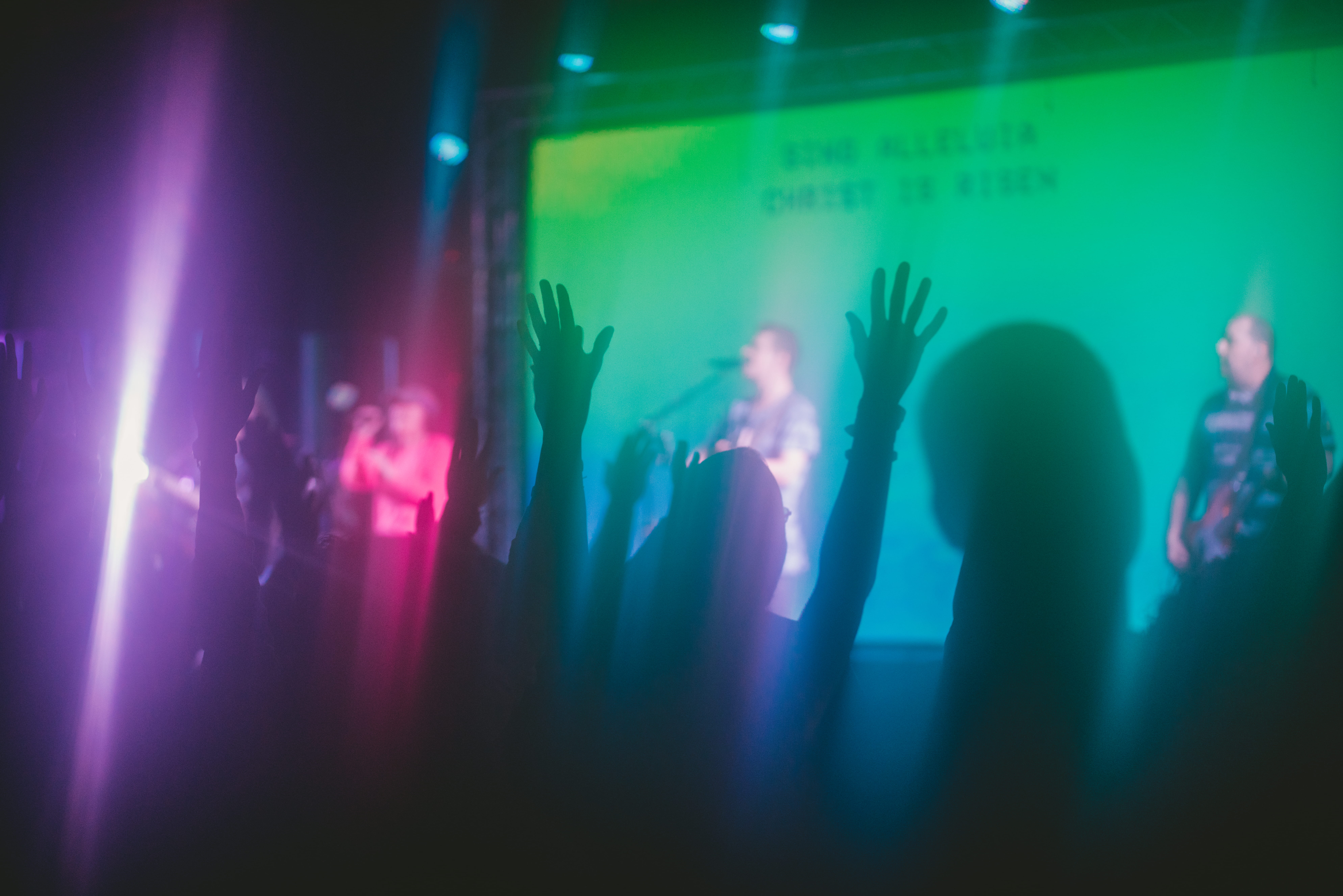 group of people, reflection, human limb, church, girl, stage, human body part, clubbing, arms raised, singer, human arm, god, men, dancing, performance, HD Wallpaper