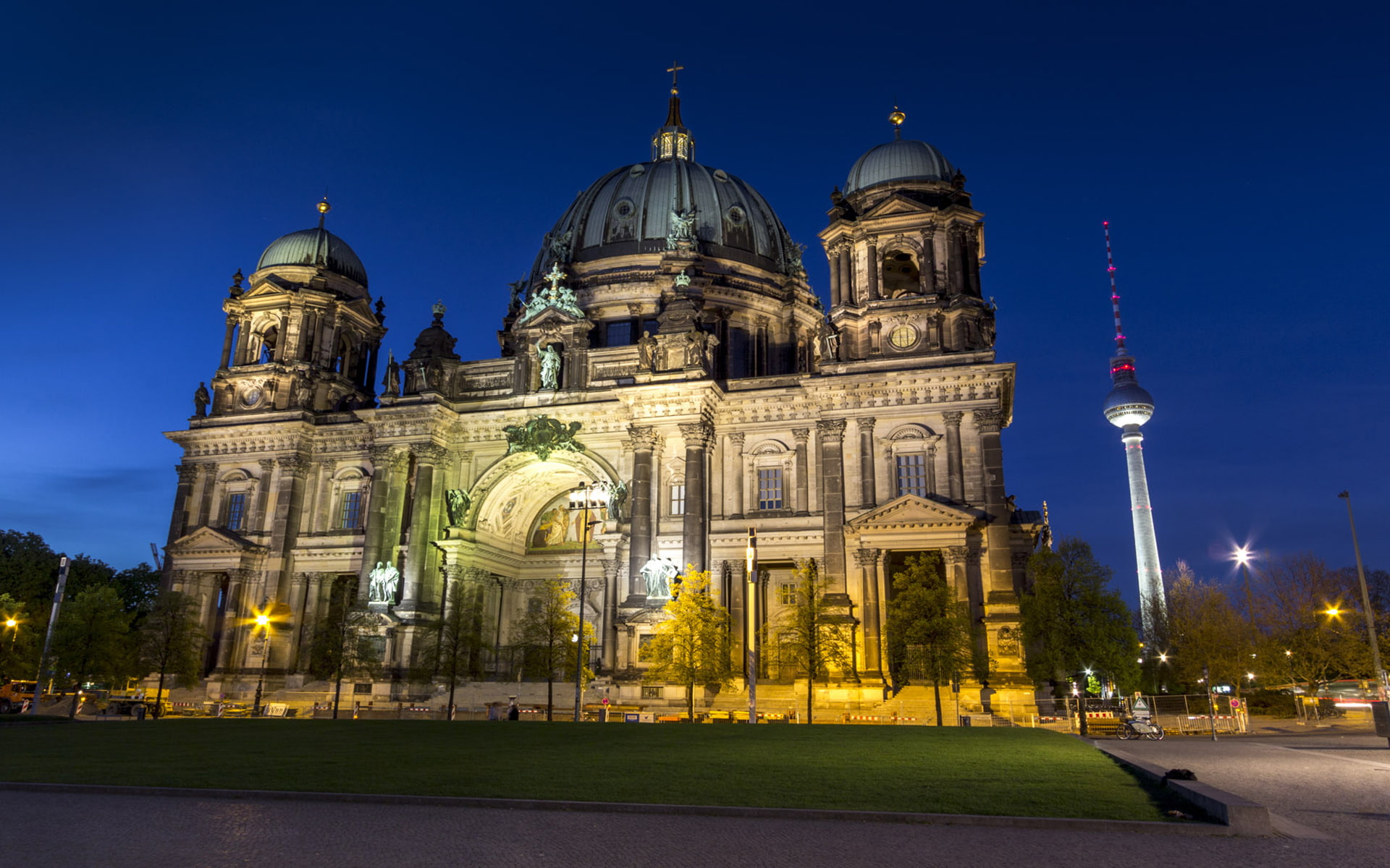 cathedral, hd, tv, desktop, tower, 1080P, berlin, HD Wallpaper