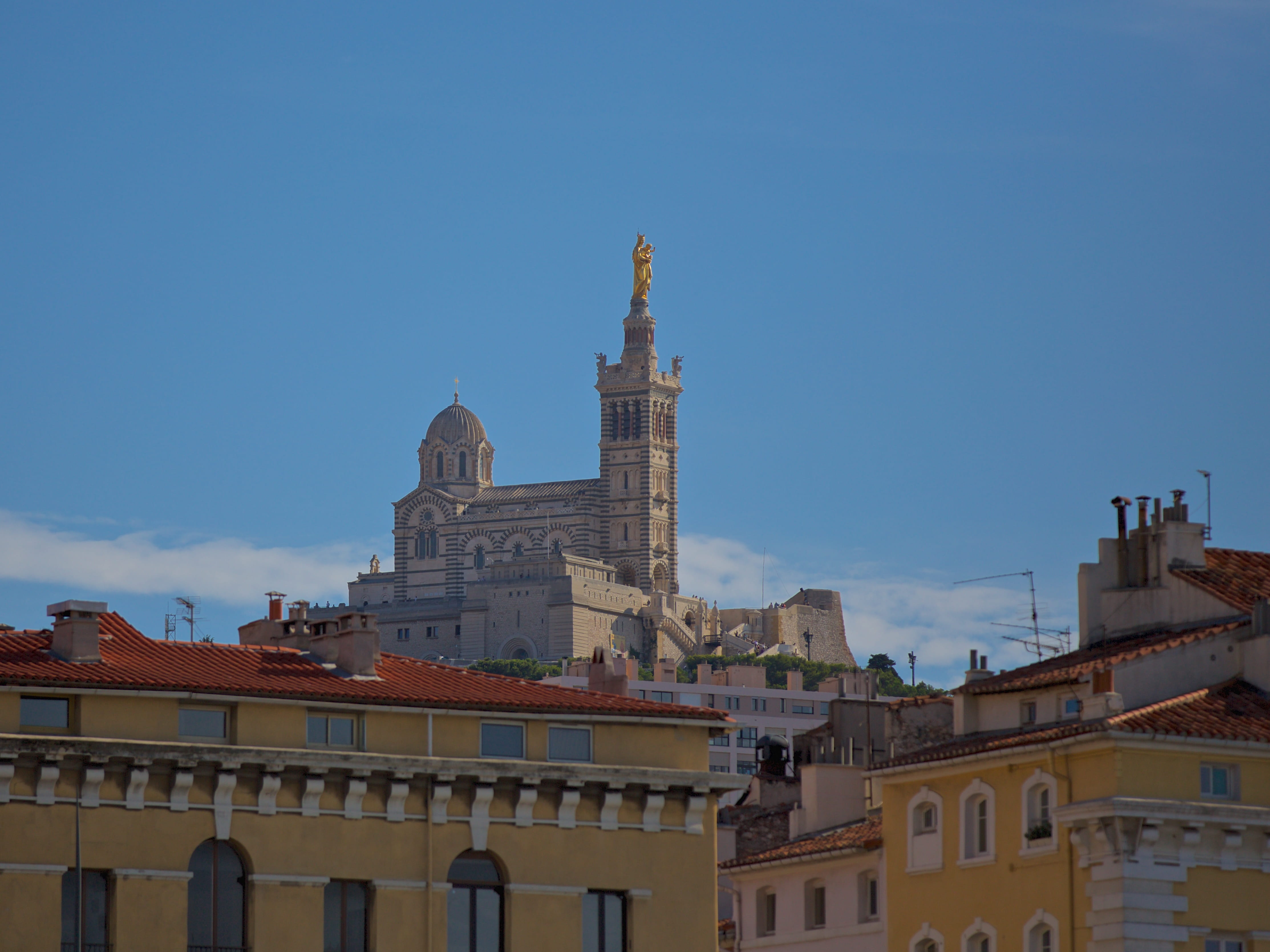 france, no people, blue, day, spirituality, low angle view, spire, building exterior, city, outdoors, travel destinations, building, religion, nature, tower, HD Wallpaper