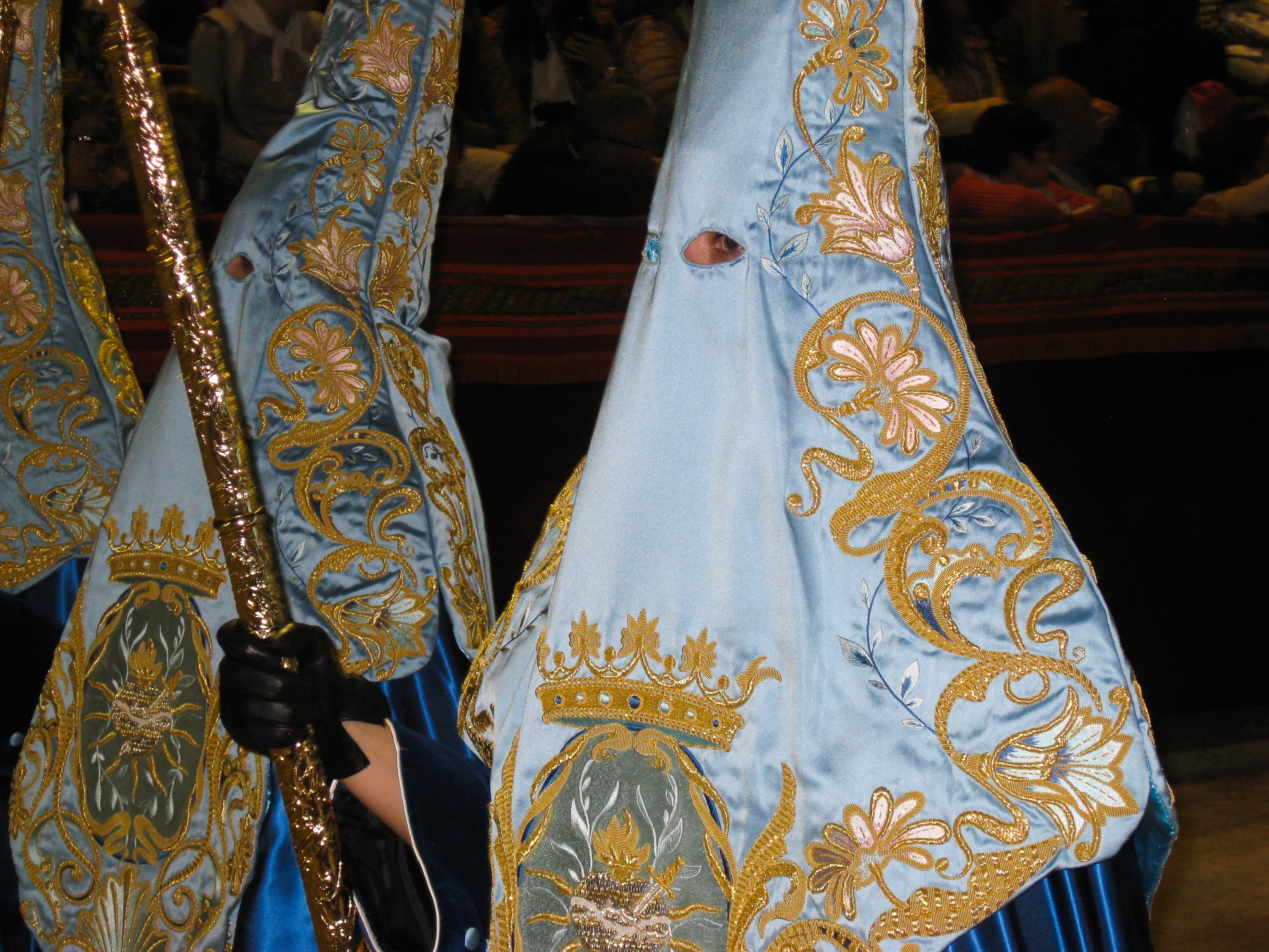 textile, traditional clothing, clothing, parade, embroidery, penitents, creativity, holy week, 2K, pattern, floral pattern, event, indoors, lifestyles, HD Wallpaper