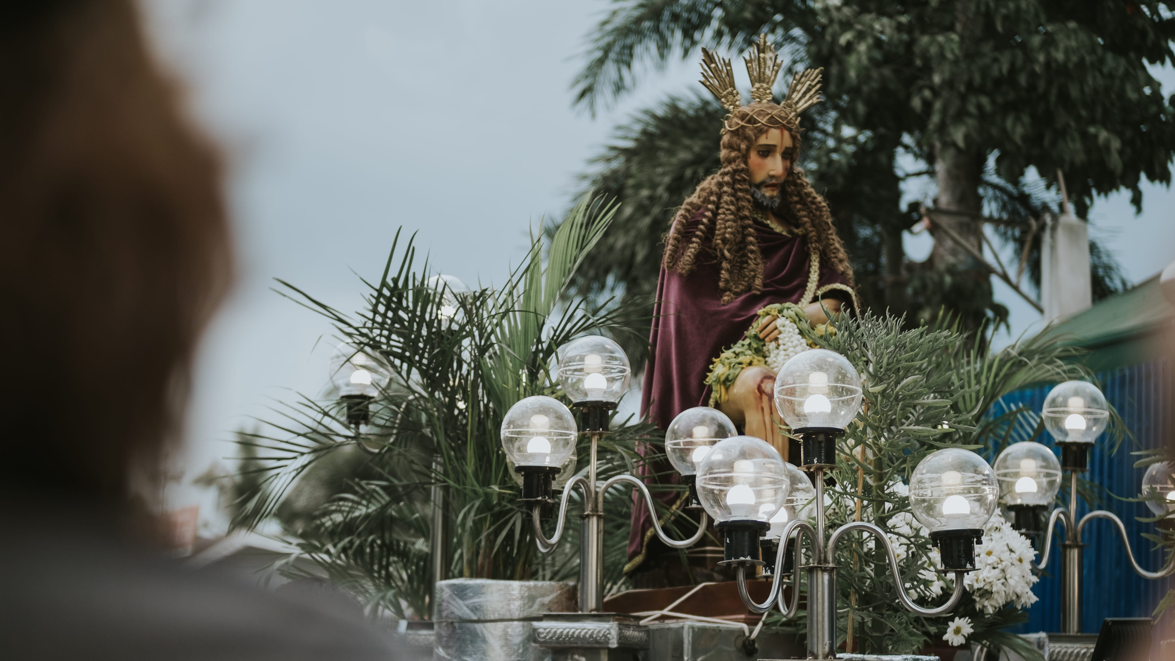 prayer, pray, bulacan, tree, statue, representation, sculpture, selective focus, decoration, holy week, semana santa, day, art and craft, jesus christ, HD Wallpaper