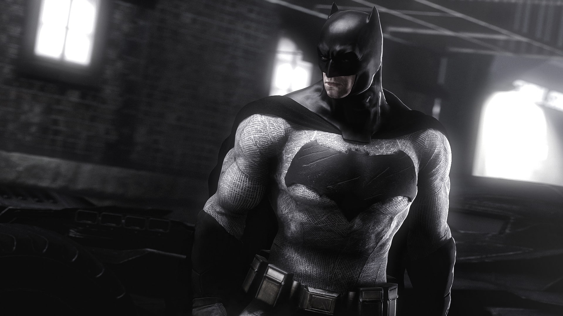 muscular build, weight training, men, 1080P, leisure activity, video games, Batman, adult, lifestyles, real people, one person, young adult, healthy lifestyle, HD Wallpaper