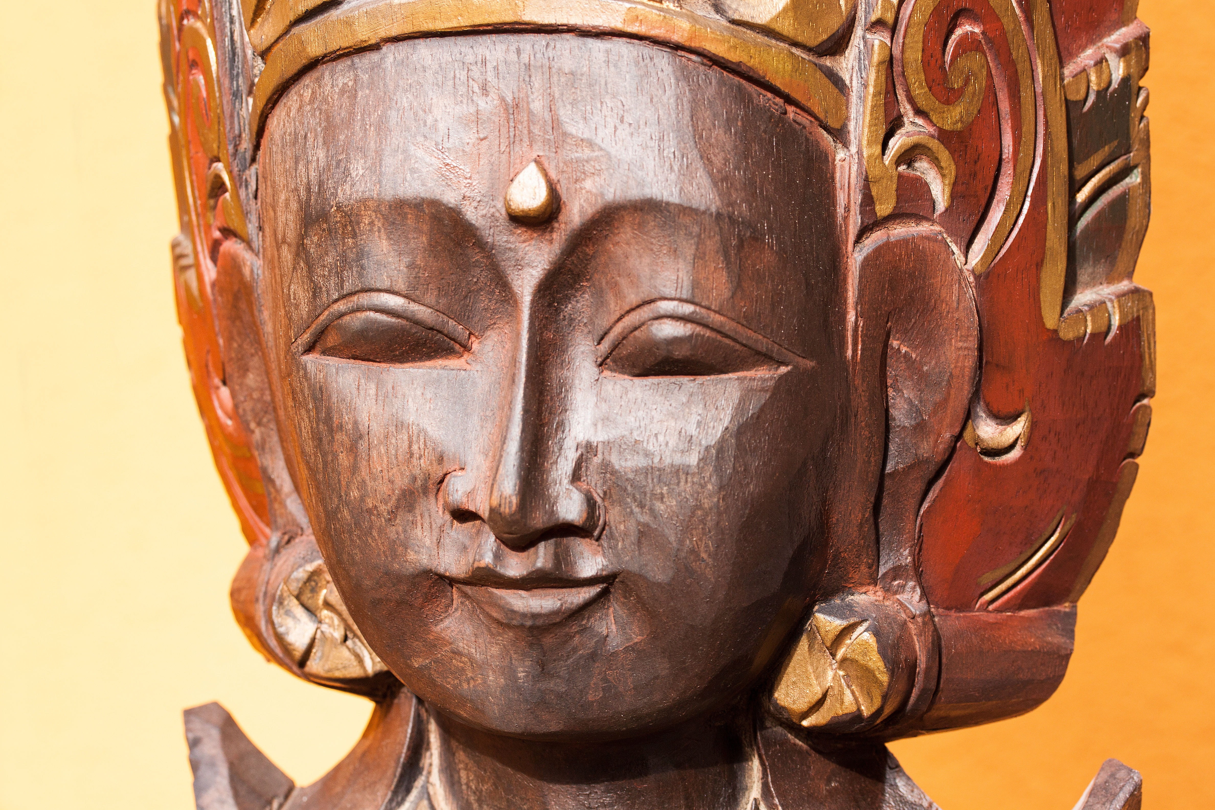 creativity, art and craft, third eye, craft, ancient, wood, carving - craft product, wood carving, temple guardian, body part, representation, ornaments, HD Wallpaper