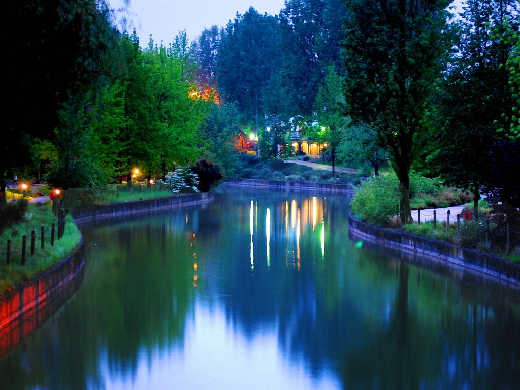park, night, 480P, nature, heavenly, hd, HD Wallpaper