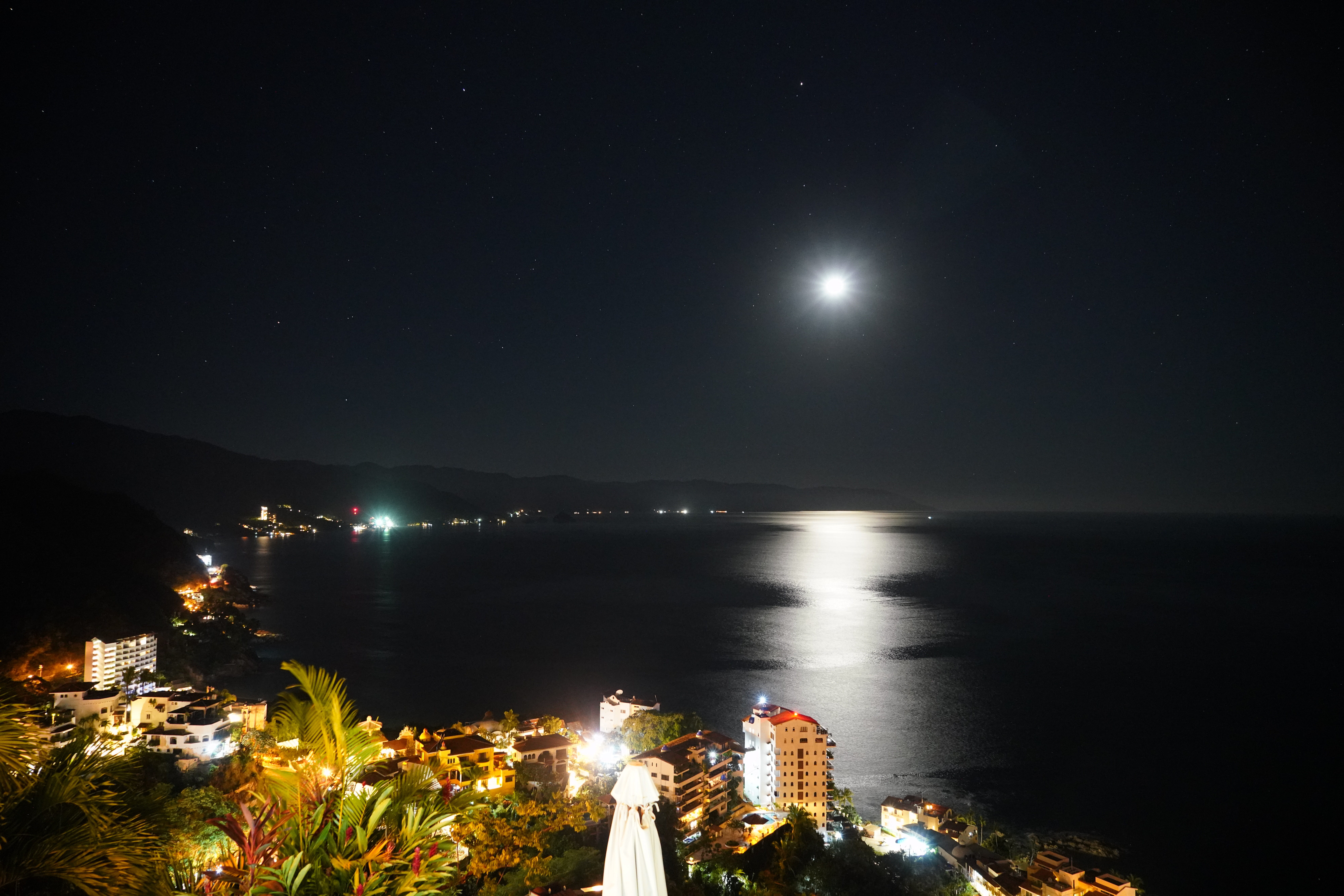 sky, city, body, beauty in nature, time, land, apparel, mexico, gown, illuminated, tranquility, evening dress, water, star - space, outer space, night, HD Wallpaper