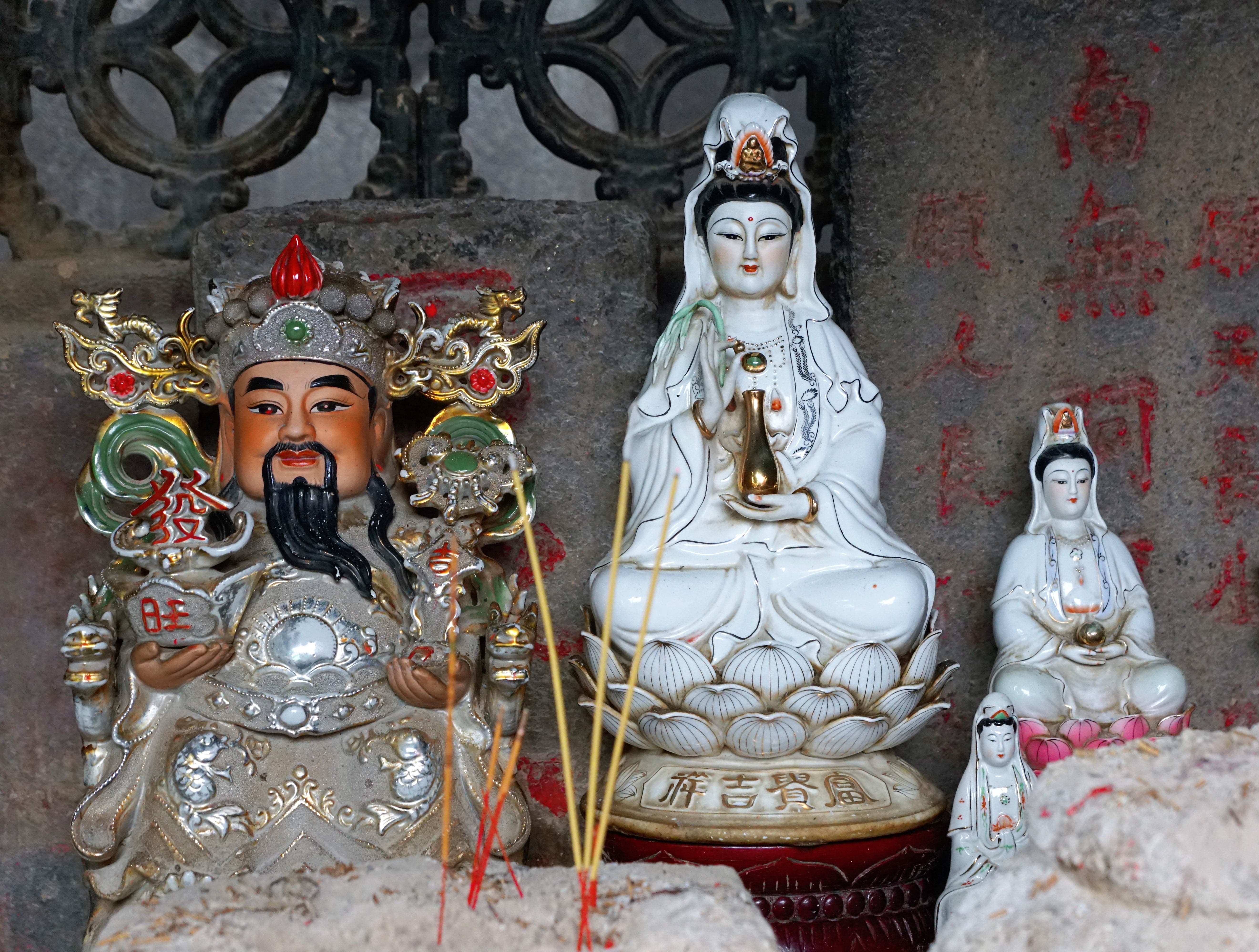 representation, figurine, decoration, spa, holy, china, beauty, culture, craft, 5K, grey, ama, indoors, religion, cosmetics, woman, golden, buddha, art and craft, HD Wallpaper