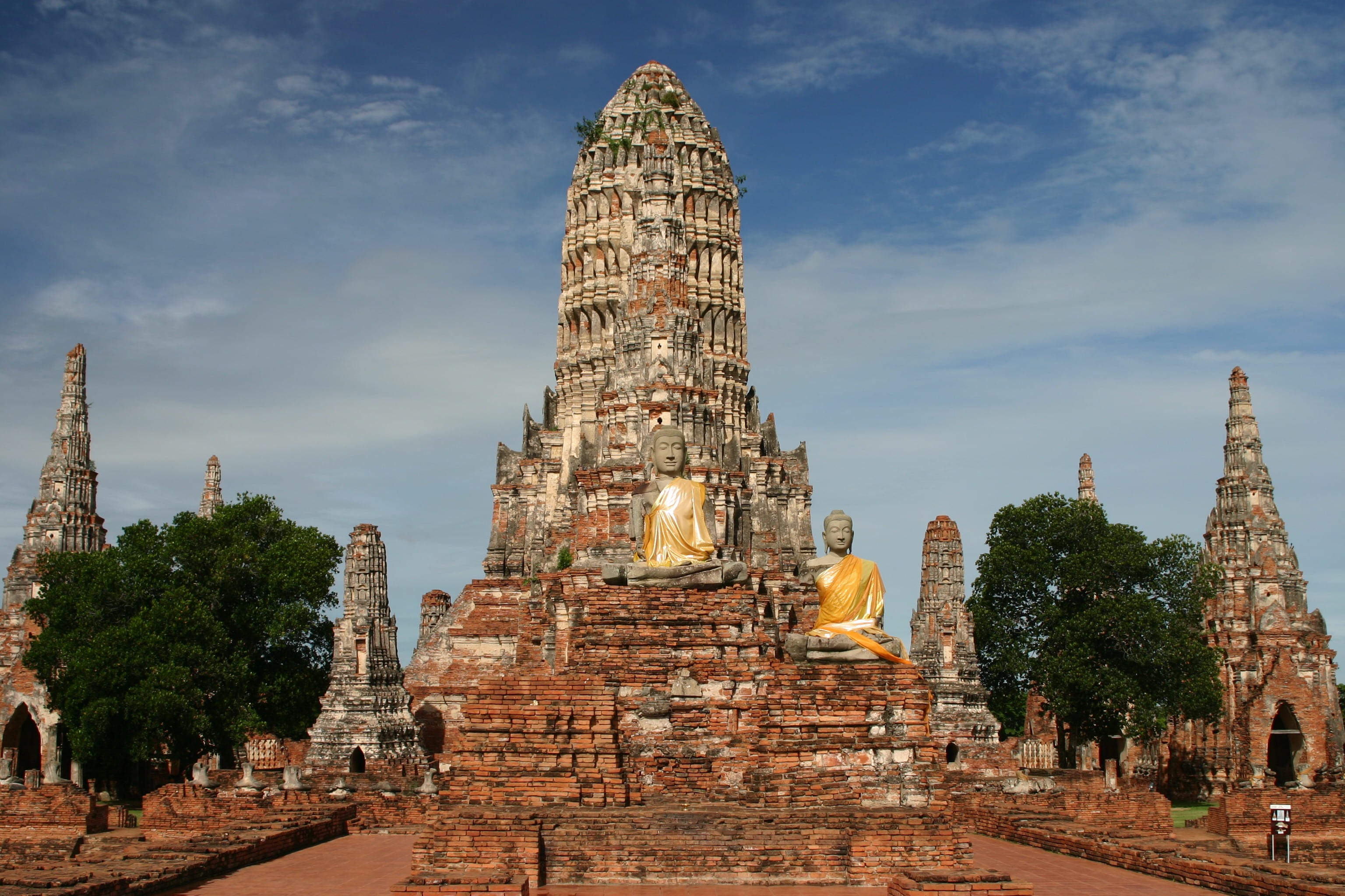 history, travel destinations, 2004, the past, old, building exterior, wat, nature, tourism, sky, temple, no people, building, ayutthaya, cambodia, thailand, HD Wallpaper