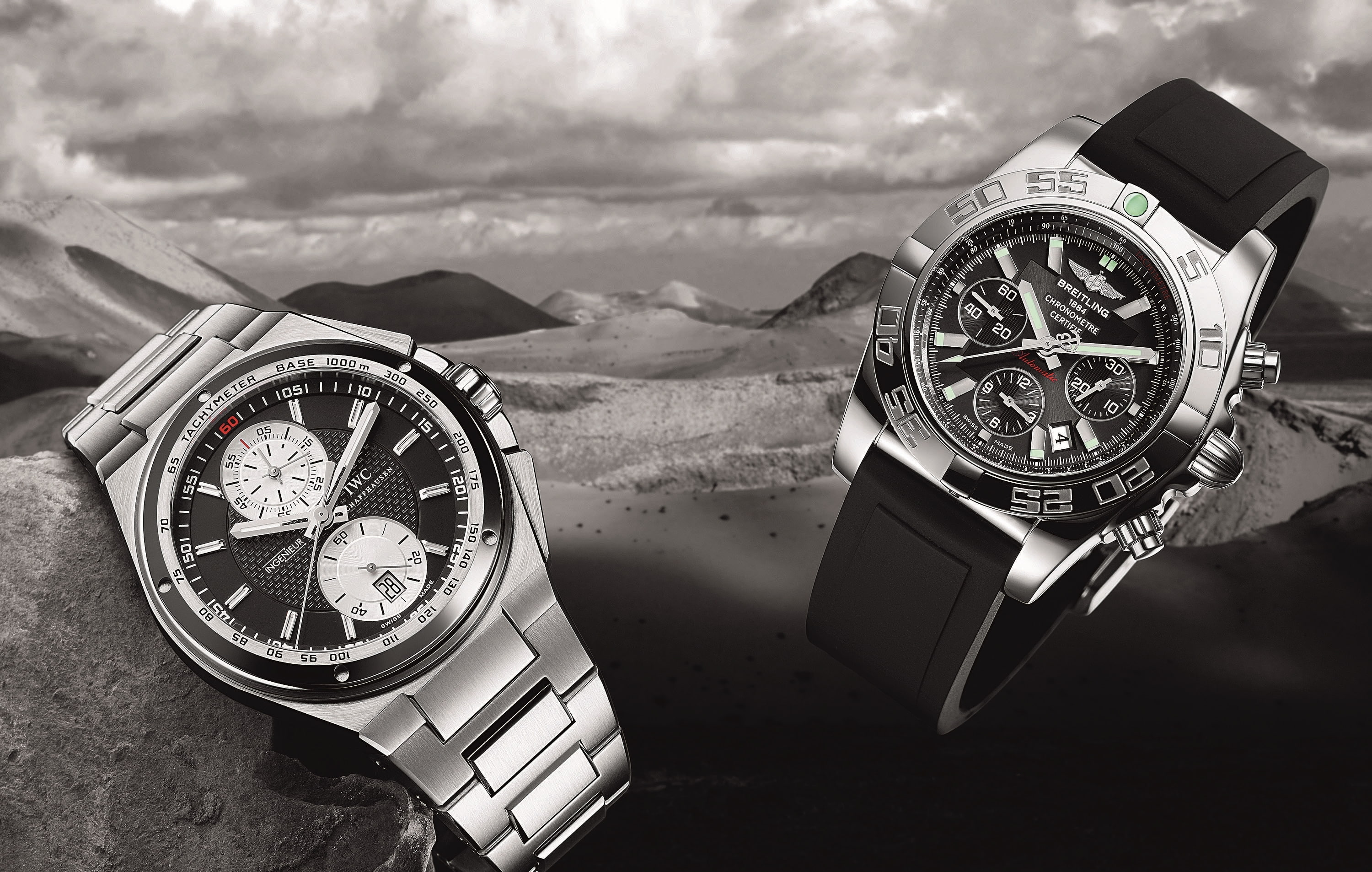 2K, Breitling vs IWC, Watch, HD Wallpaper