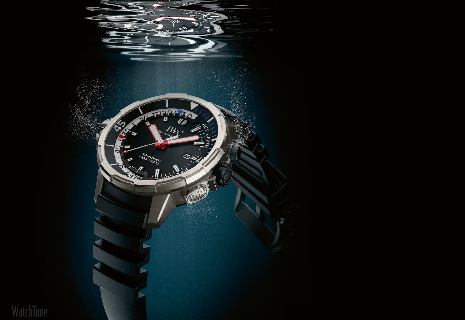 Man Made, Reflection, 1080P, Watch, Iwc Aquatimer, HD Wallpaper