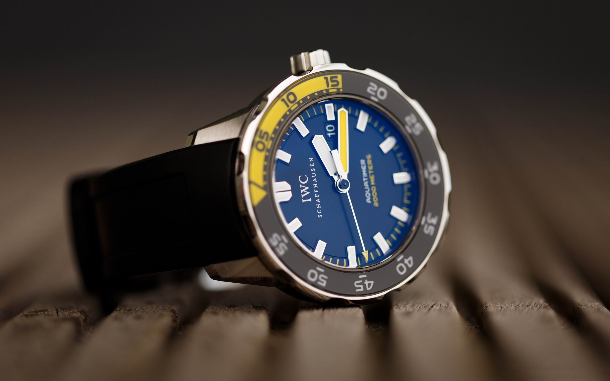 blue, silver colored, aquatimer, wristwatch, round, clock hand, studio shot, personal accessory, luxury, close-up, time, no people, minute hand, HD Wallpaper