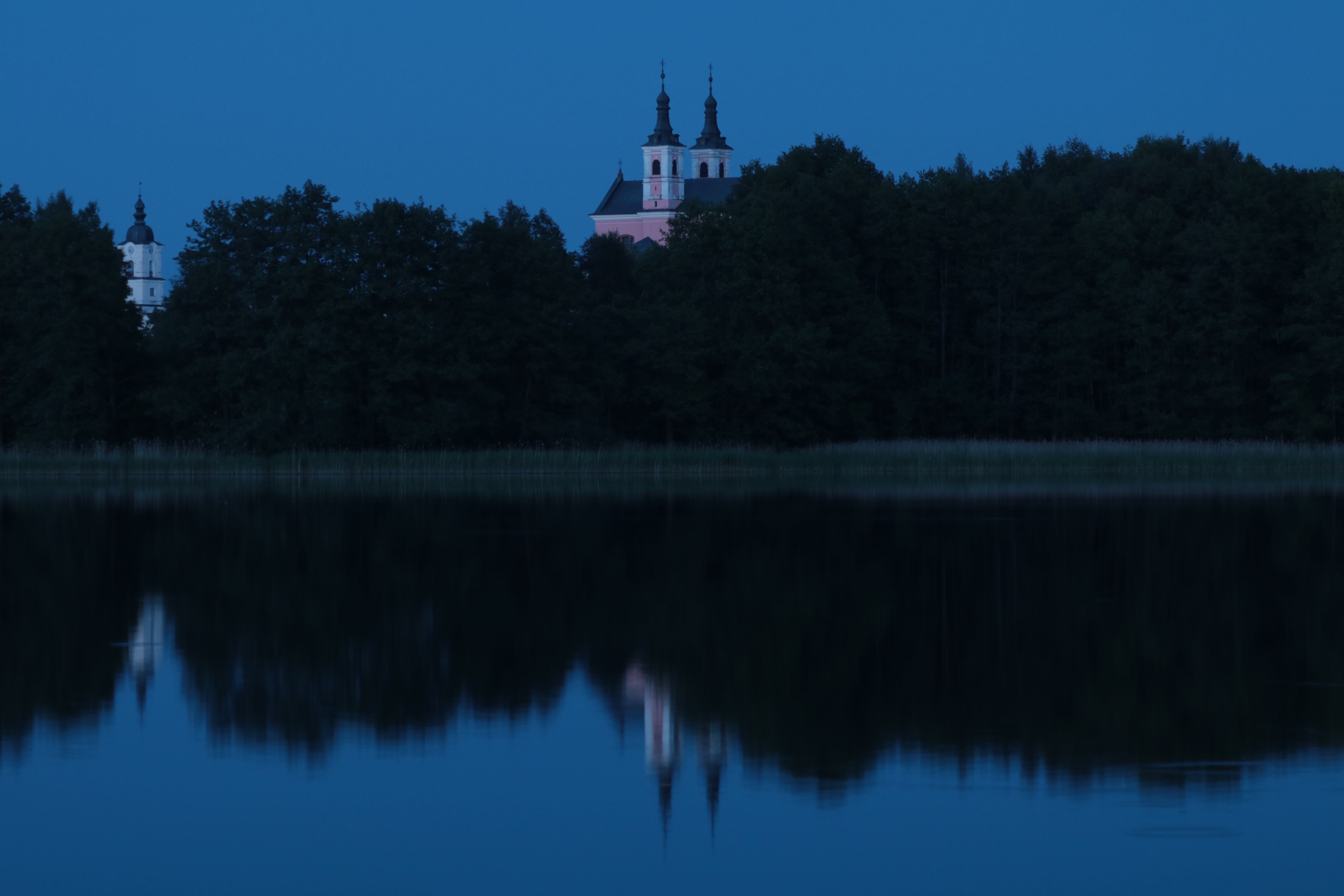 outdoors, tree, plant, no people, nature, scenics - nature, building, tranquility, built structure, 5K, monastery, wigry, building exterior, architecture, HD Wallpaper